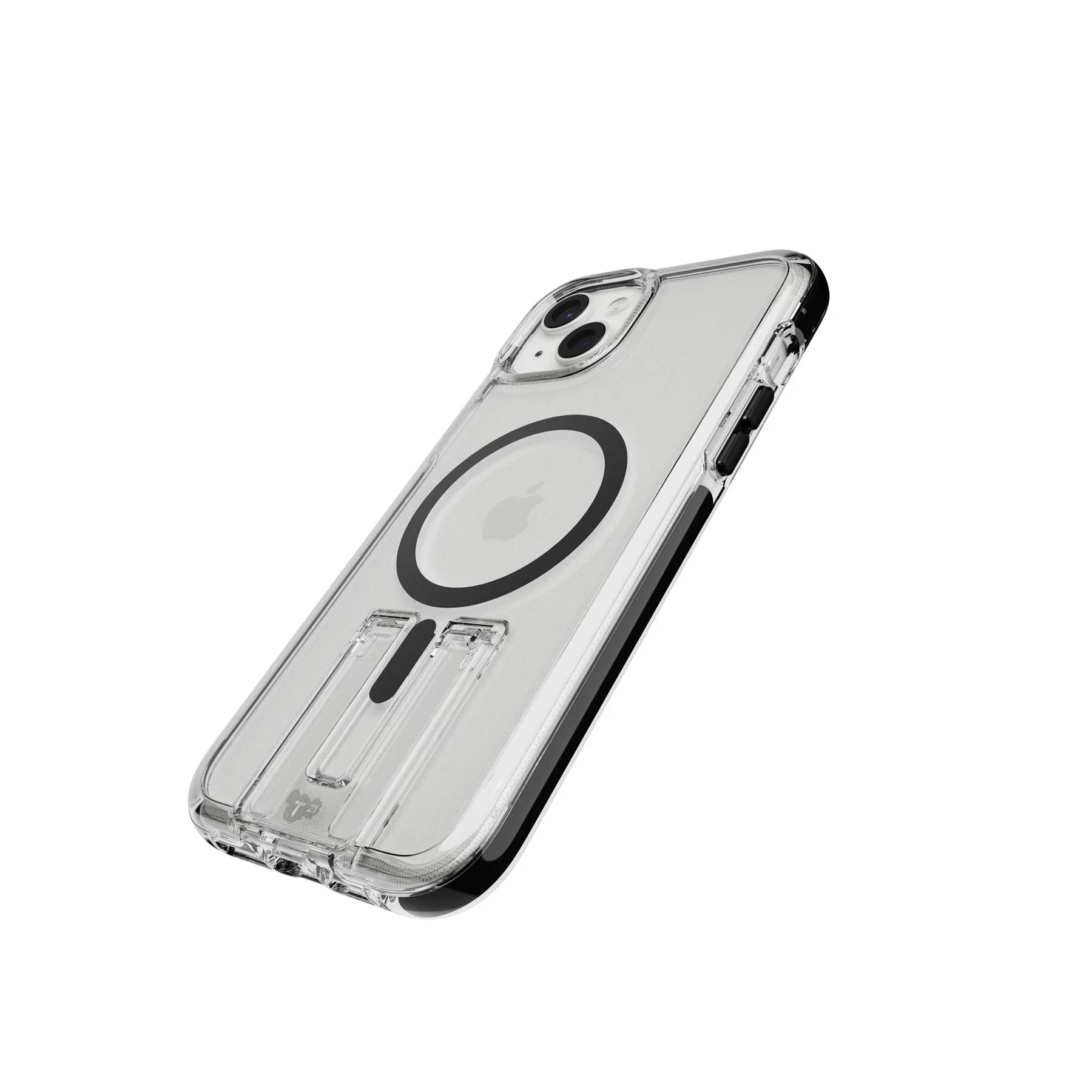 Tech21 Evo Crystal met MagSafe voor iPhone 15 Plus - Transparant/Zwart - Image 3