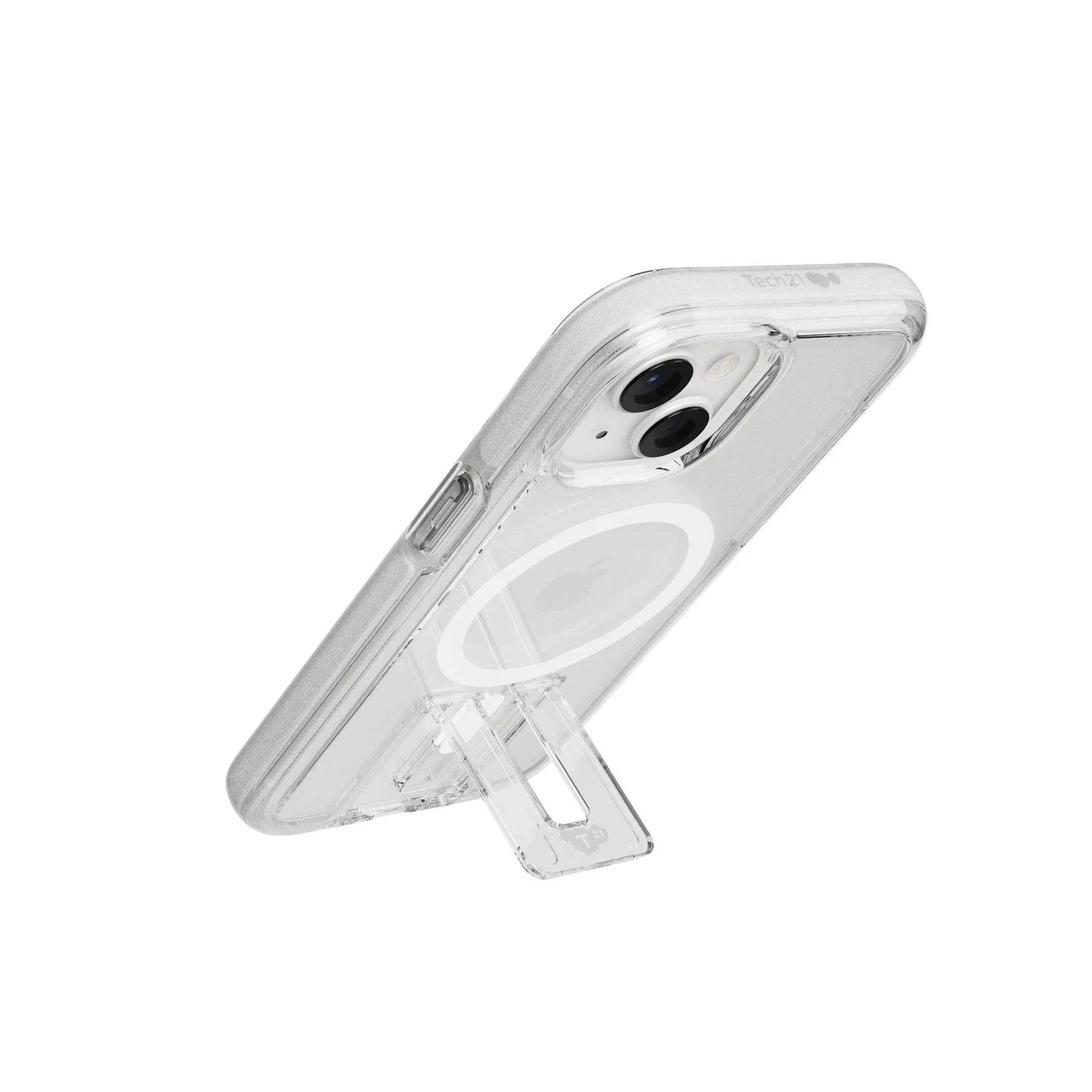 Tech21 Evo Crystal met MagSafe voor iPhone 15 - Transparant/Wit - Image 7