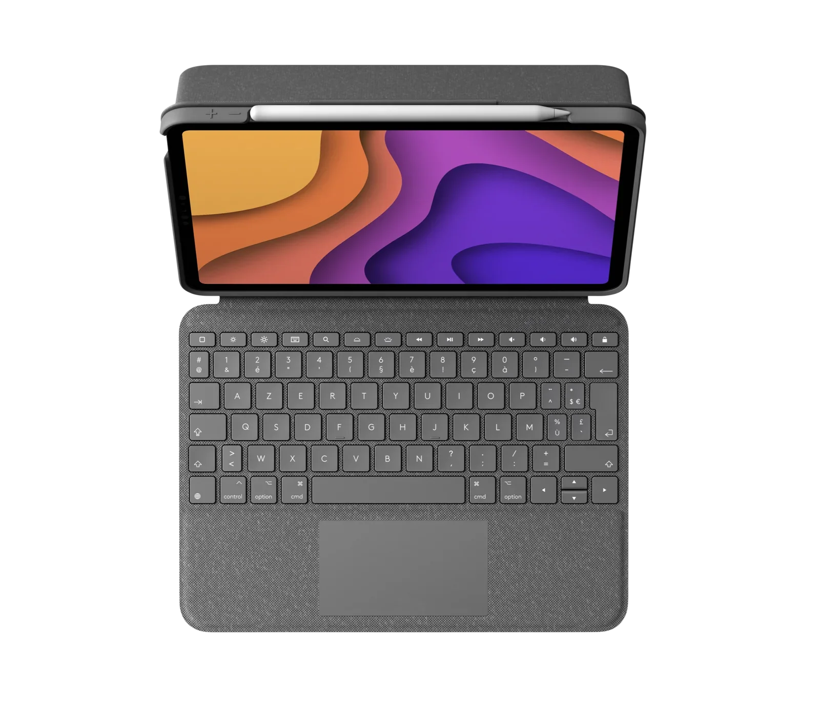 Logitech Folio Touch - Keyboard Folio voor 11-inch iPad Air (M4/M3/M2/5e gen.) - FR (Azerty) - Oxford Grey - Image 5