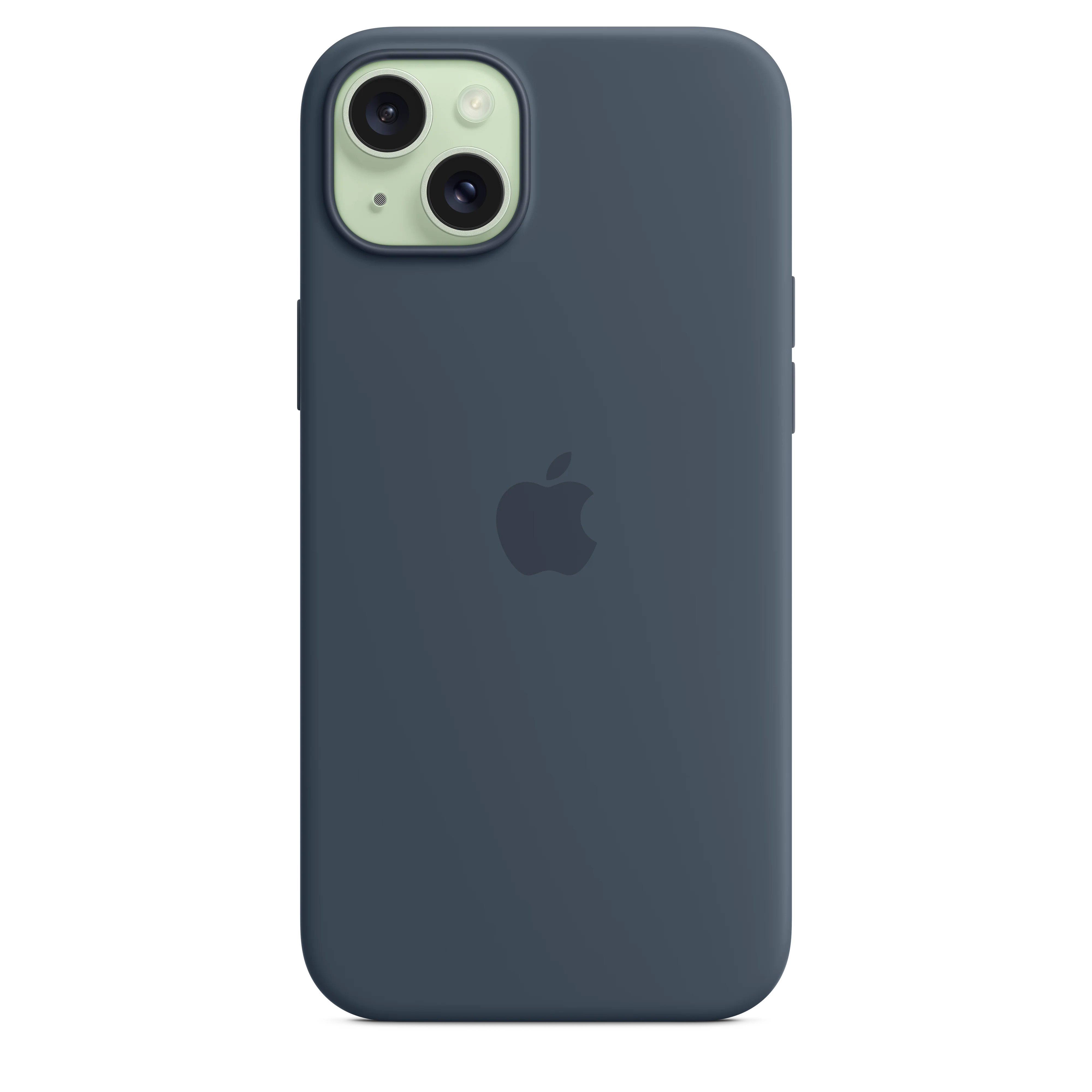 EOL Siliconenhoesje met MagSafe voor iPhone 15 Plus - Stormblauw - Image 4