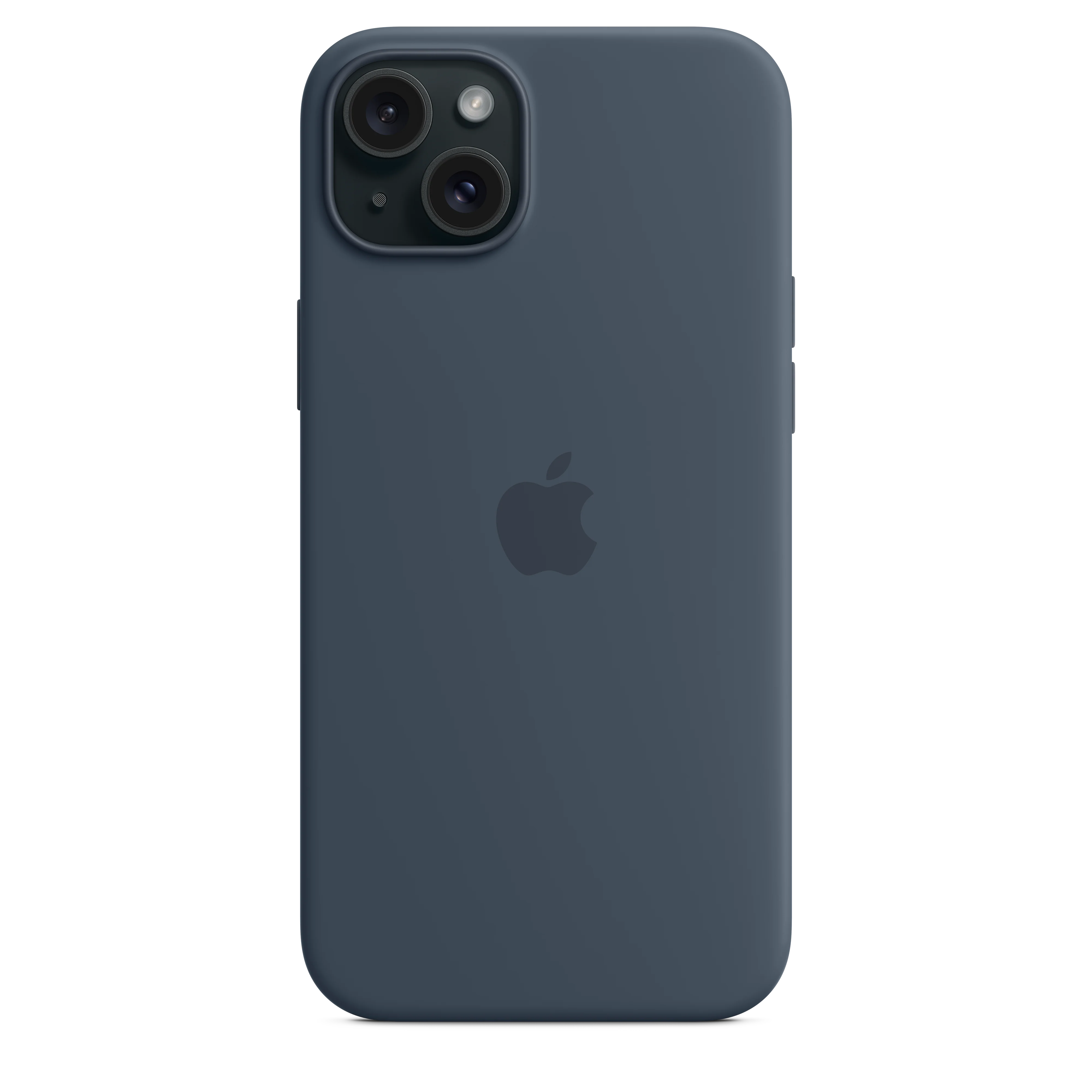 EOL Siliconenhoesje met MagSafe voor iPhone 15 Plus - Stormblauw - Image 5