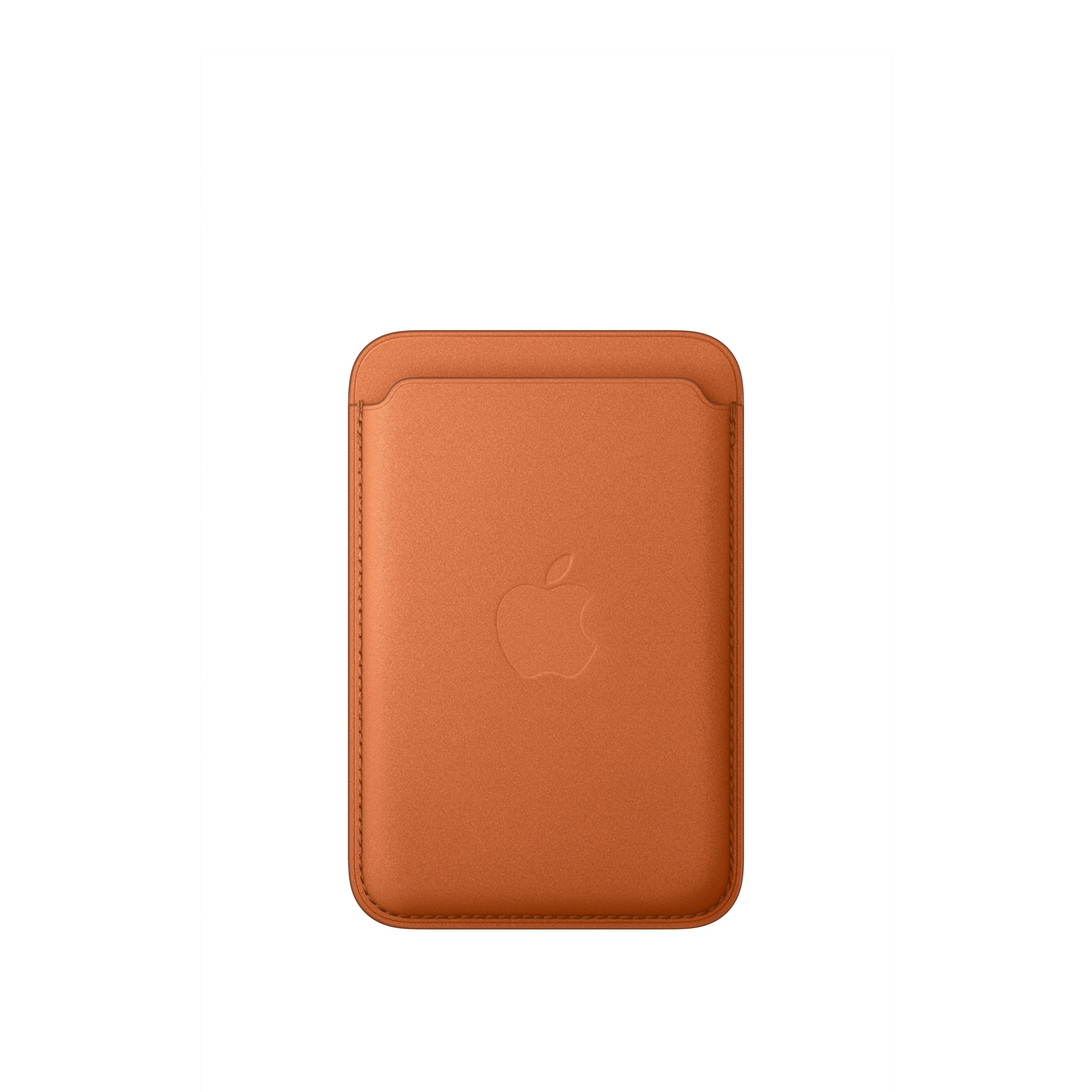 FineWoven kaarthouder met MagSafe voor iPhone – Oranjerood