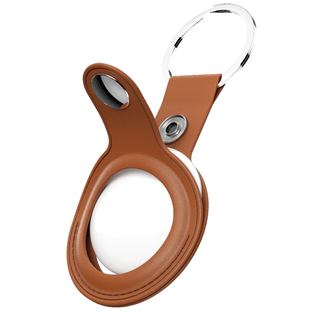 KeyBudz AirTag-sleutelhanger - Zadelbruin - Image 4