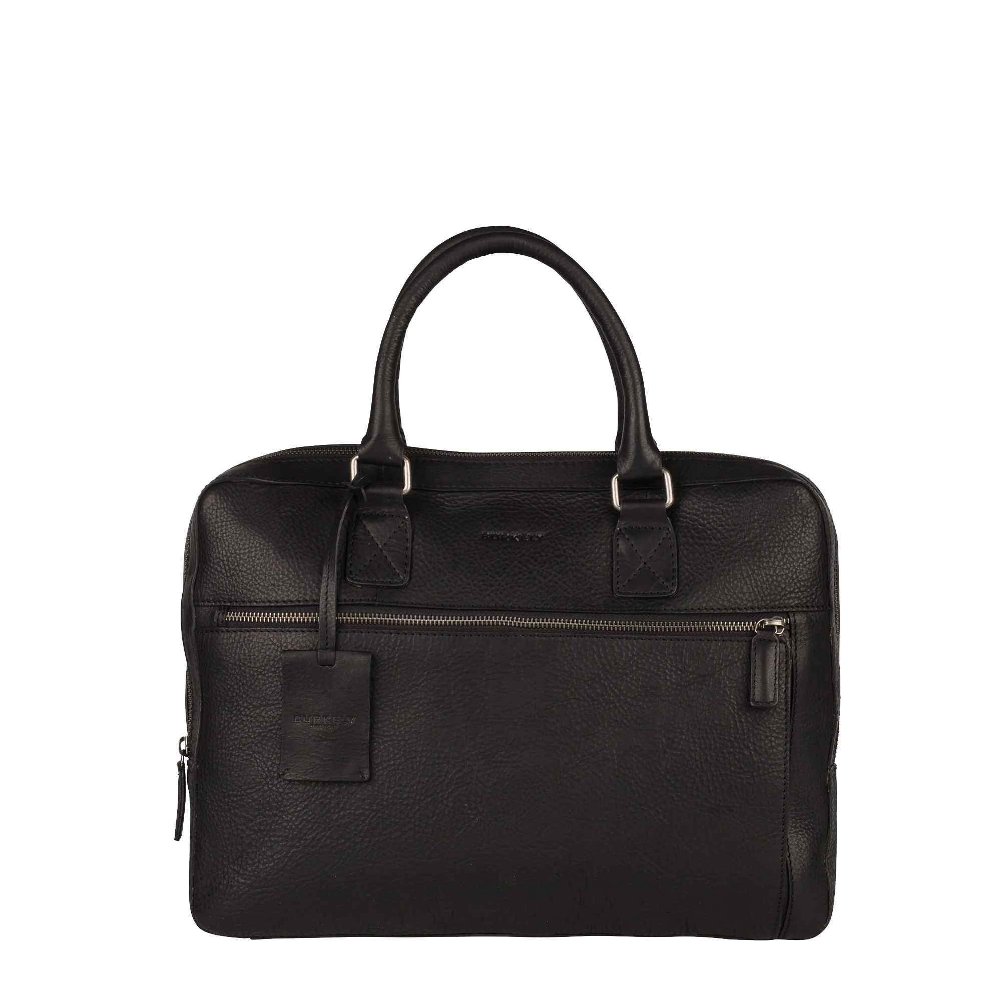 Burkely Leren draagtas voor MacBook 13-inch - Fundamentals Antique Avery - Zwart