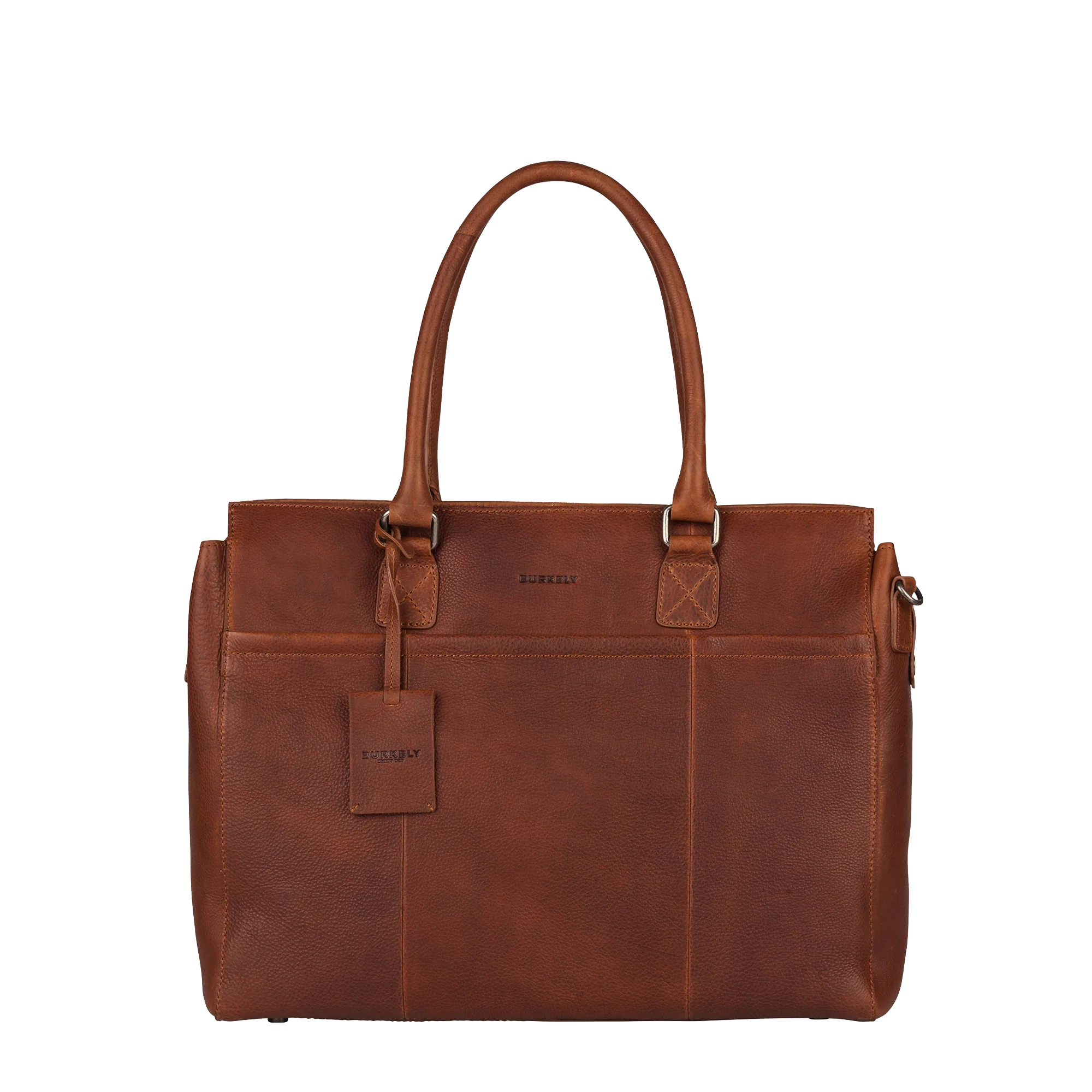Burkely Leren draagtas voor MacBook 15/16-inch - Antique Avery - Cognac