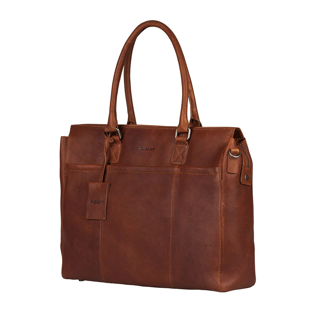Burkely Leren draagtas voor MacBook 15/16-inch - Antique Avery - Cognac - Image 4