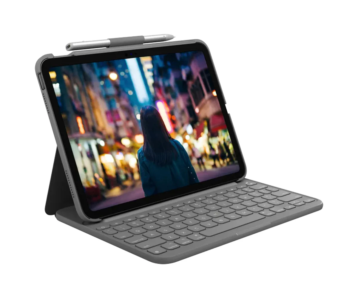 Logitech Slim Folio - Keyboard Case voor iPad (A16/10e gen.) - FR (Azerty)