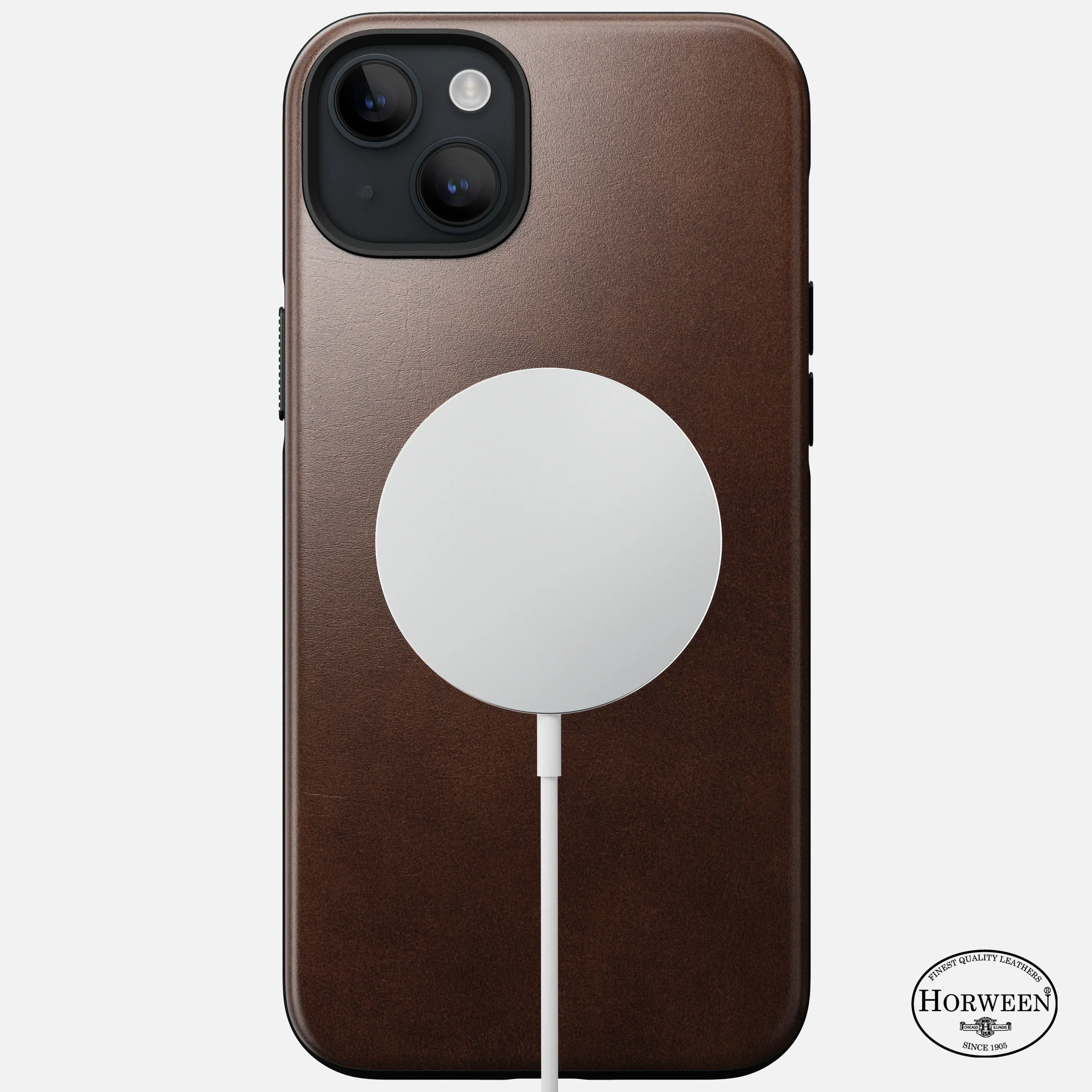 EOL Nomad Modern Case voor iPhone 14 Plus - Horween leer - Rustiek Bruin - Image 2