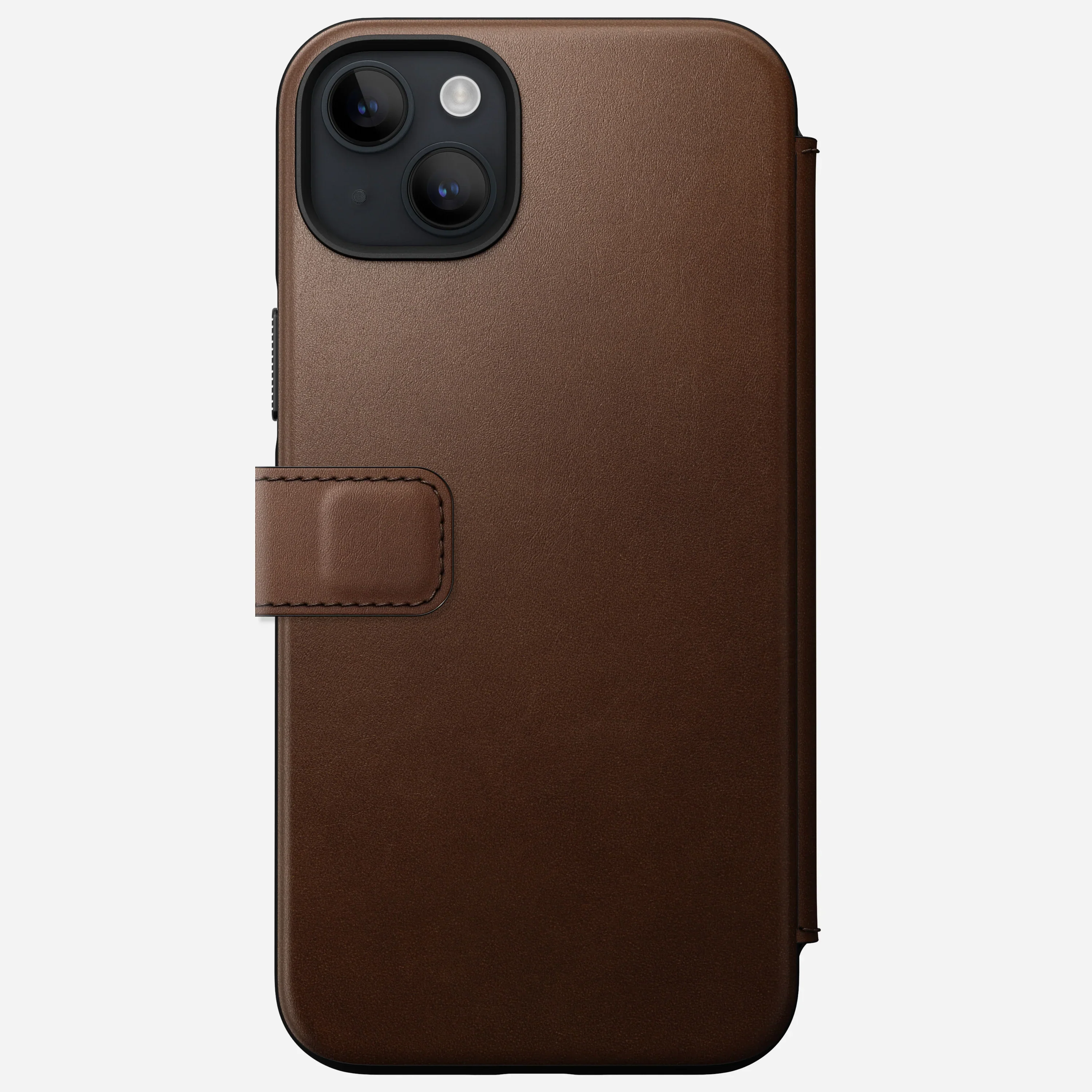 EOL Nomad Modern Leather Folio voor iPhone 14 Plus - Rustiek Bruin - Image 3