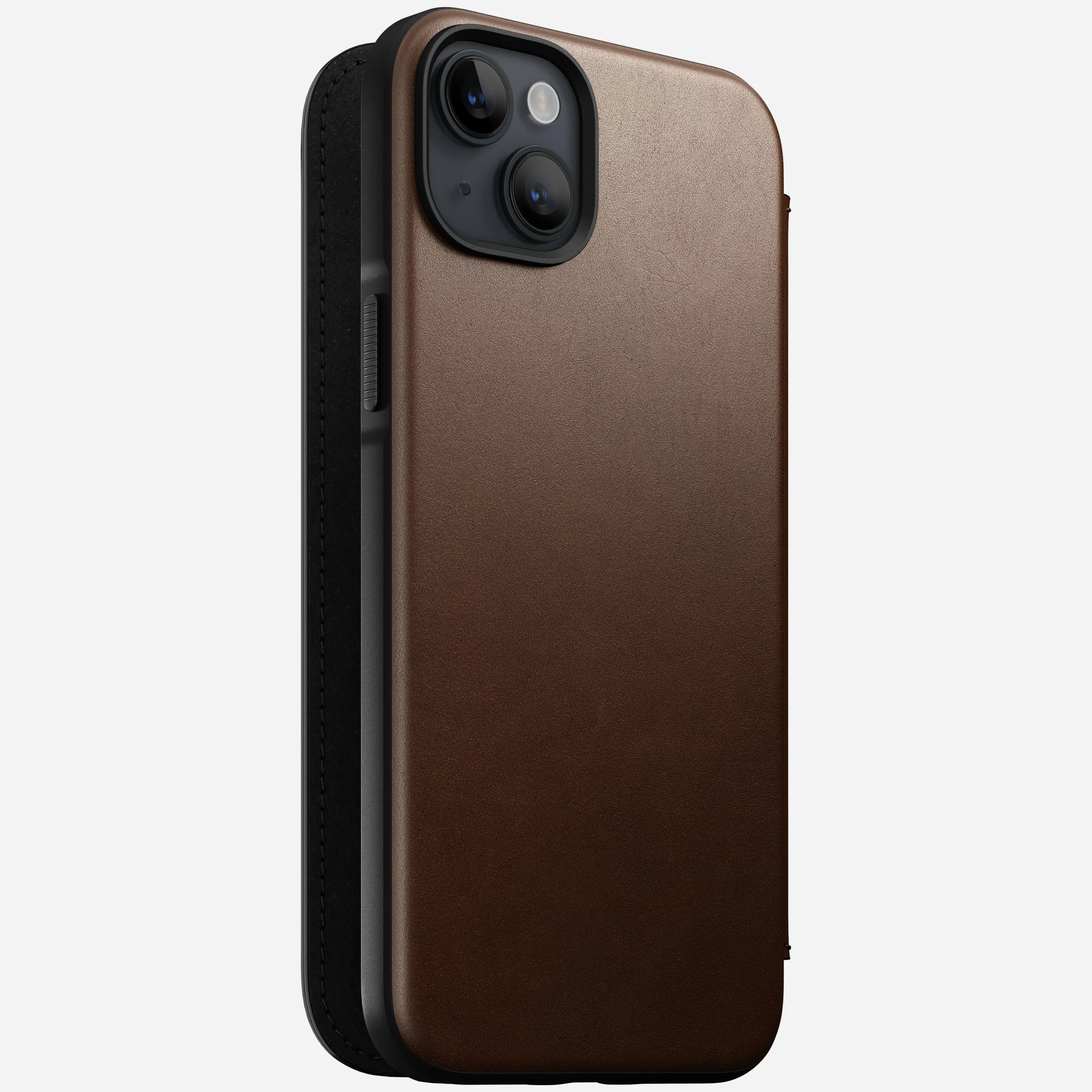 EOL Nomad Modern Leather Folio voor iPhone 14 Plus - Rustiek Bruin - Image 4