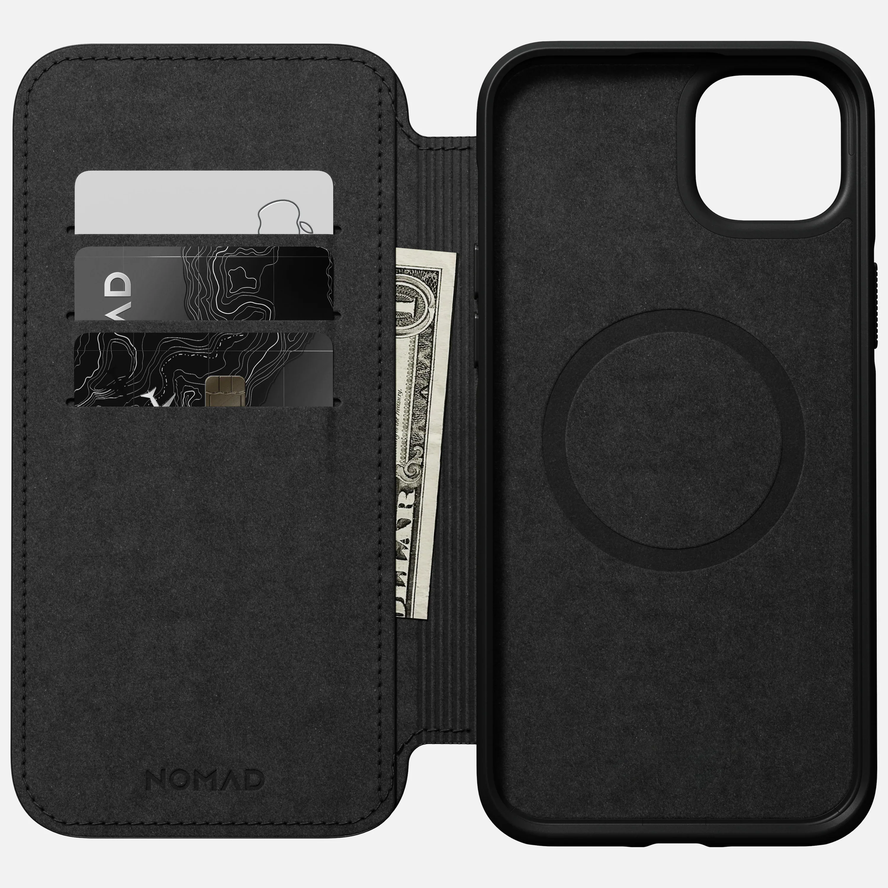 EOL Nomad Modern Leather Folio voor iPhone 14 Plus - Zwart - Image 6