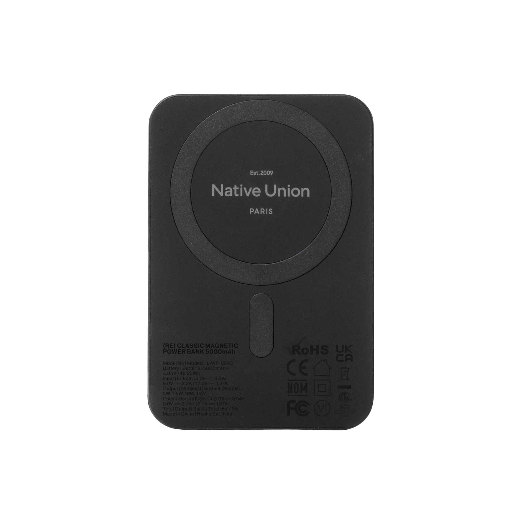 Native Union (Re)Classic - Magnetic Power Bank - 5000mAh - Zwart - Image 3