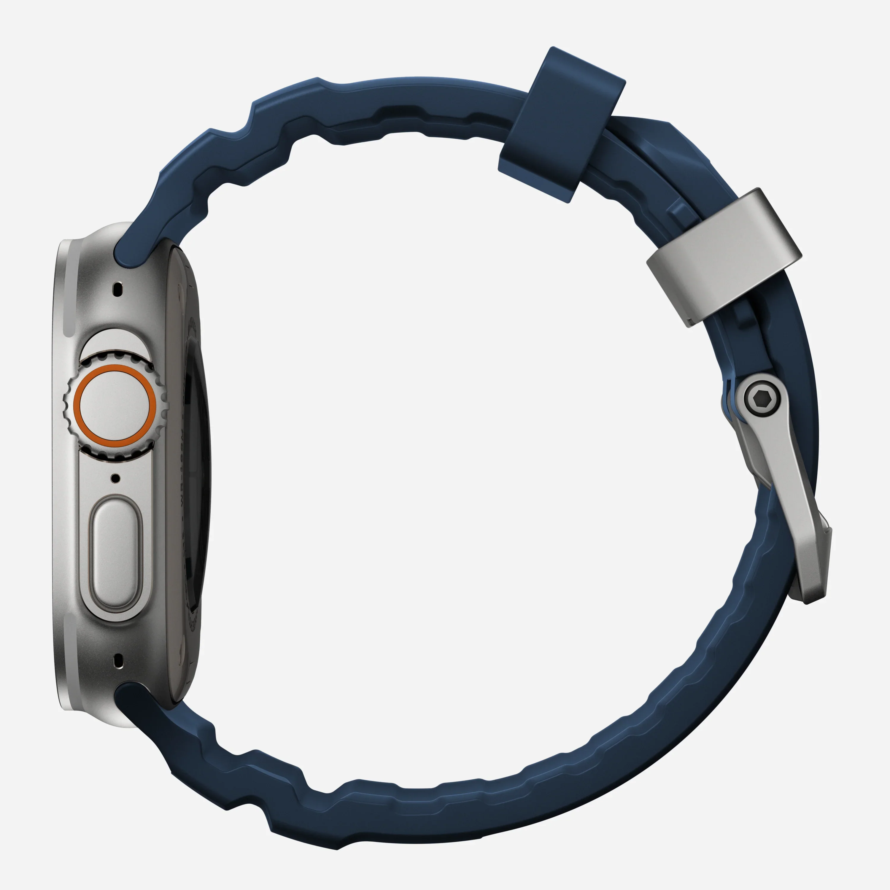 Nomad Rocky Point bandje - 44/45/46/49 mm - Atlantisch blauw - Zilveren hardware - Image 5