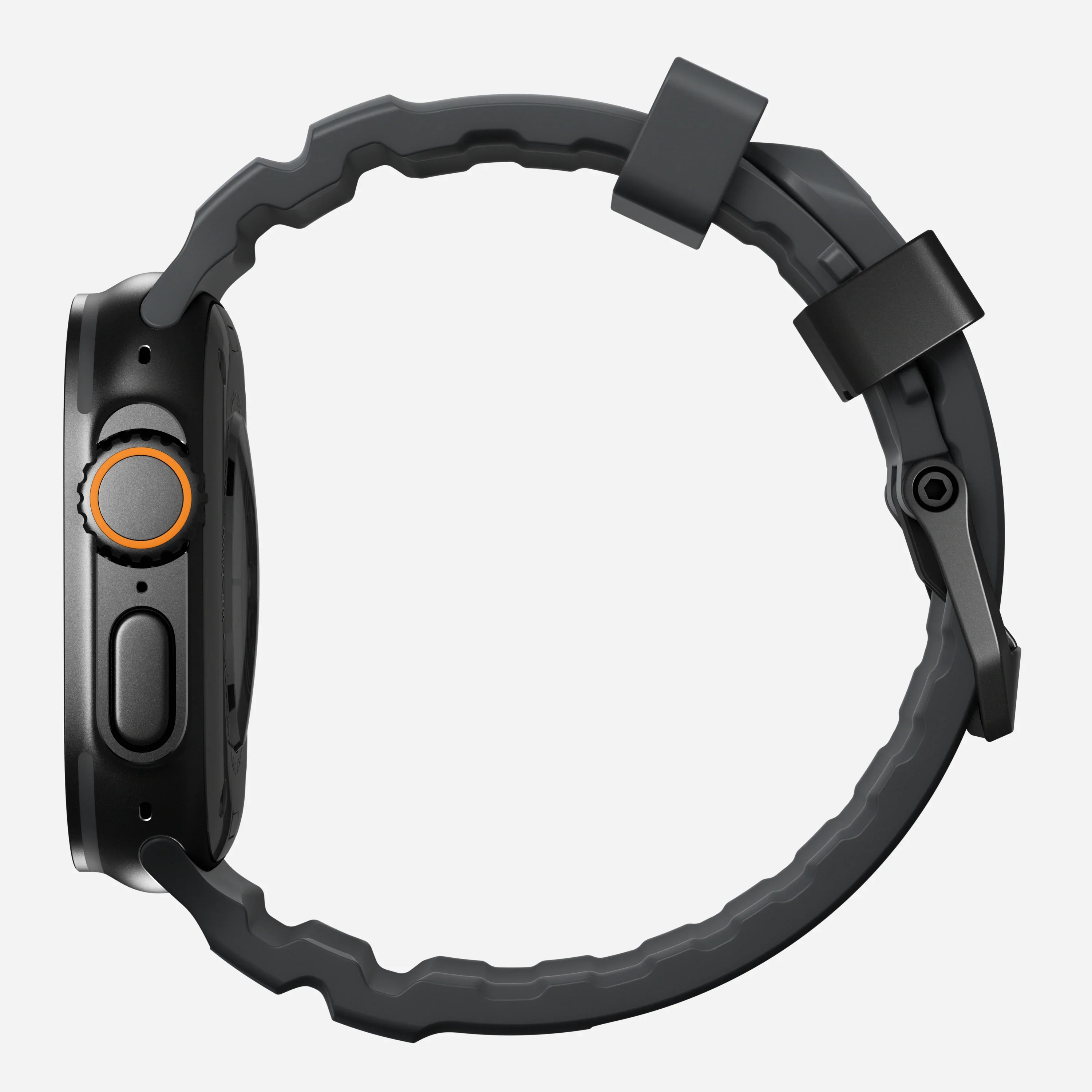 Nomad Rocky Point bandje - 44/45/46/49 mm - Stormzwart - Zwarte hardware - Image 5