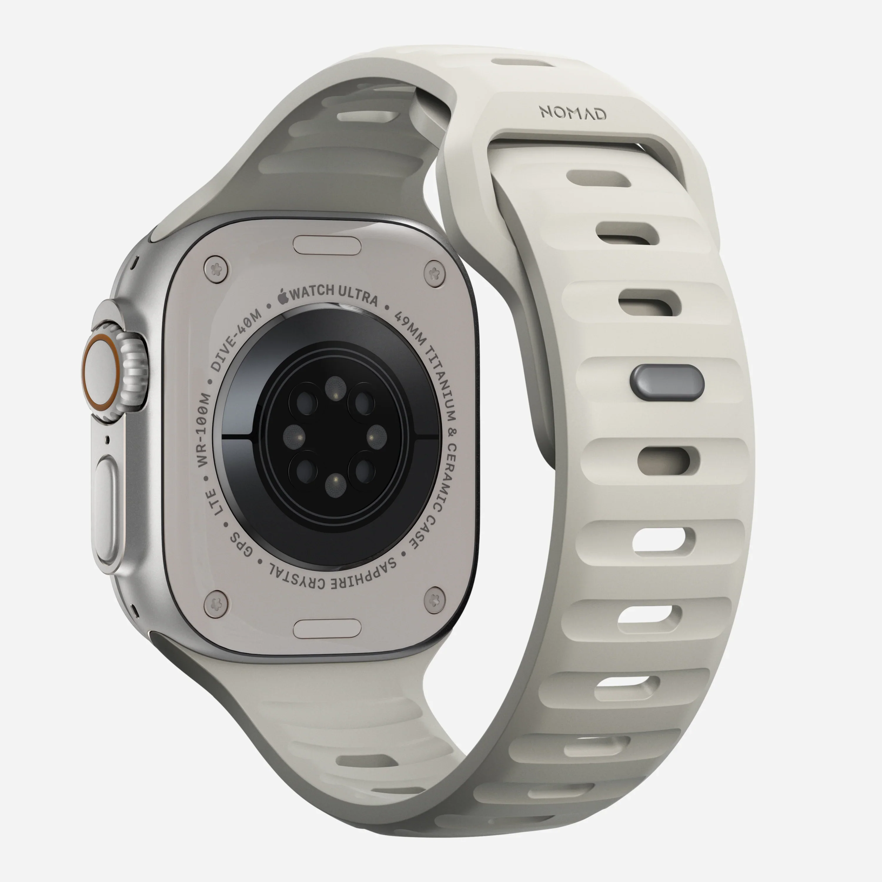 EOL Nomad Sportbandje - 44/45/46/49 mm - Steengrijs