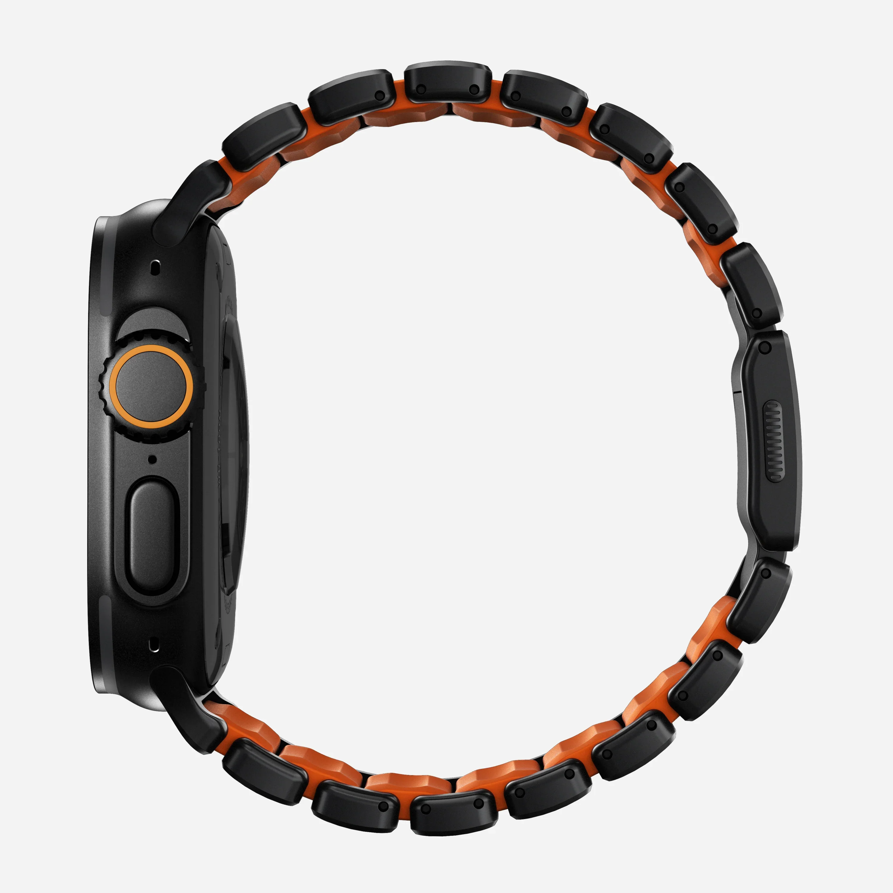 Nomad Stratos bandje - Zwarte hardware - 44/45/46/49 mm - Oranje - Image 3