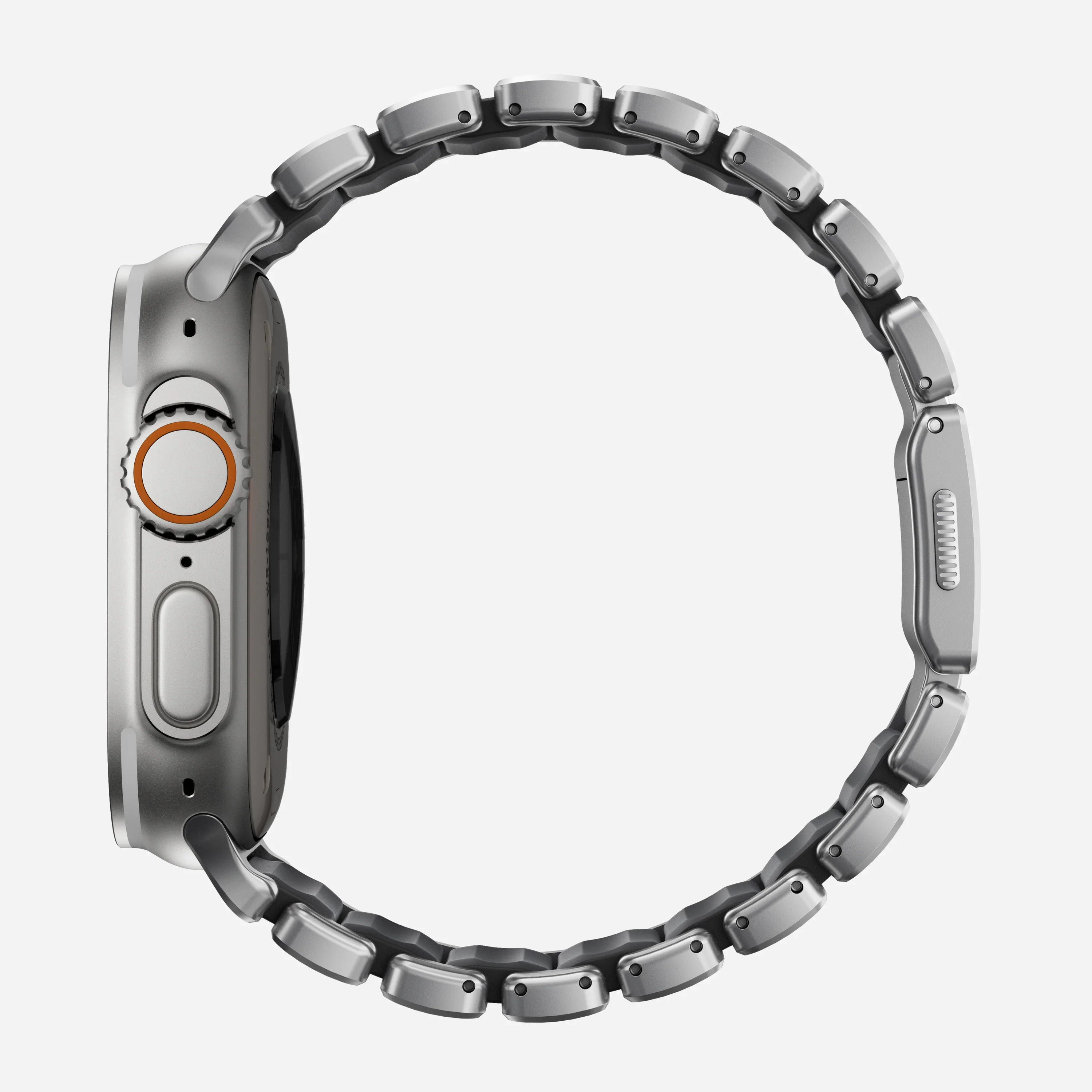 Nomad Stratos bandje - Naturel hardware - 44/45/46/49 mm - Zwart - Image 3