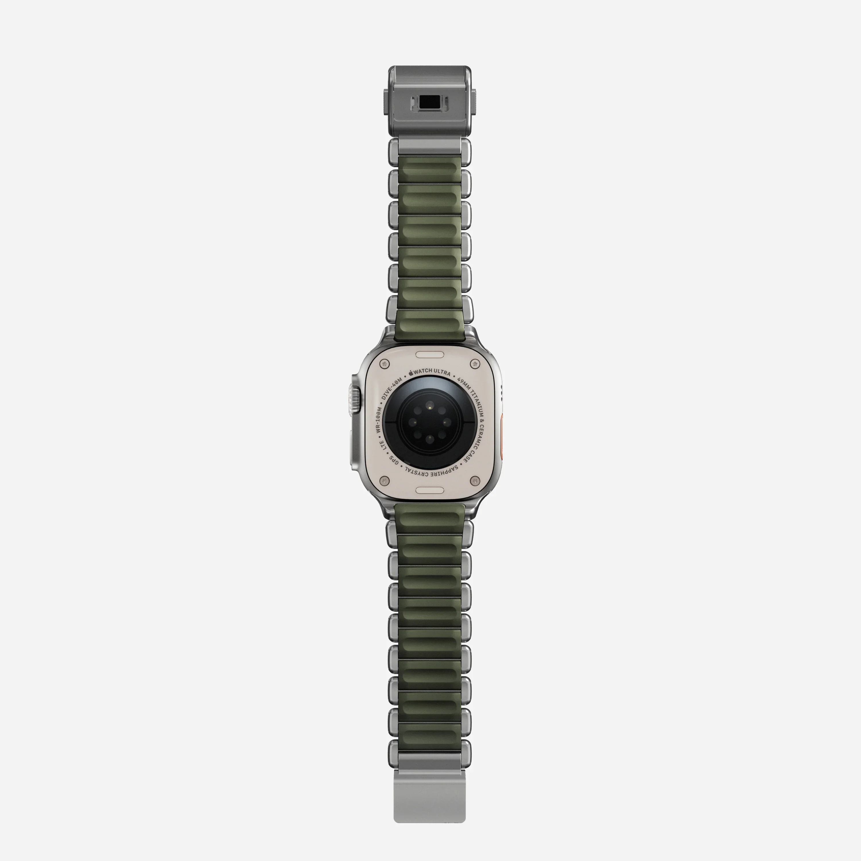 Nomad Stratos bandje - Naturel hardware - 44/45/46/49 mm - Bosgroen - Image 10