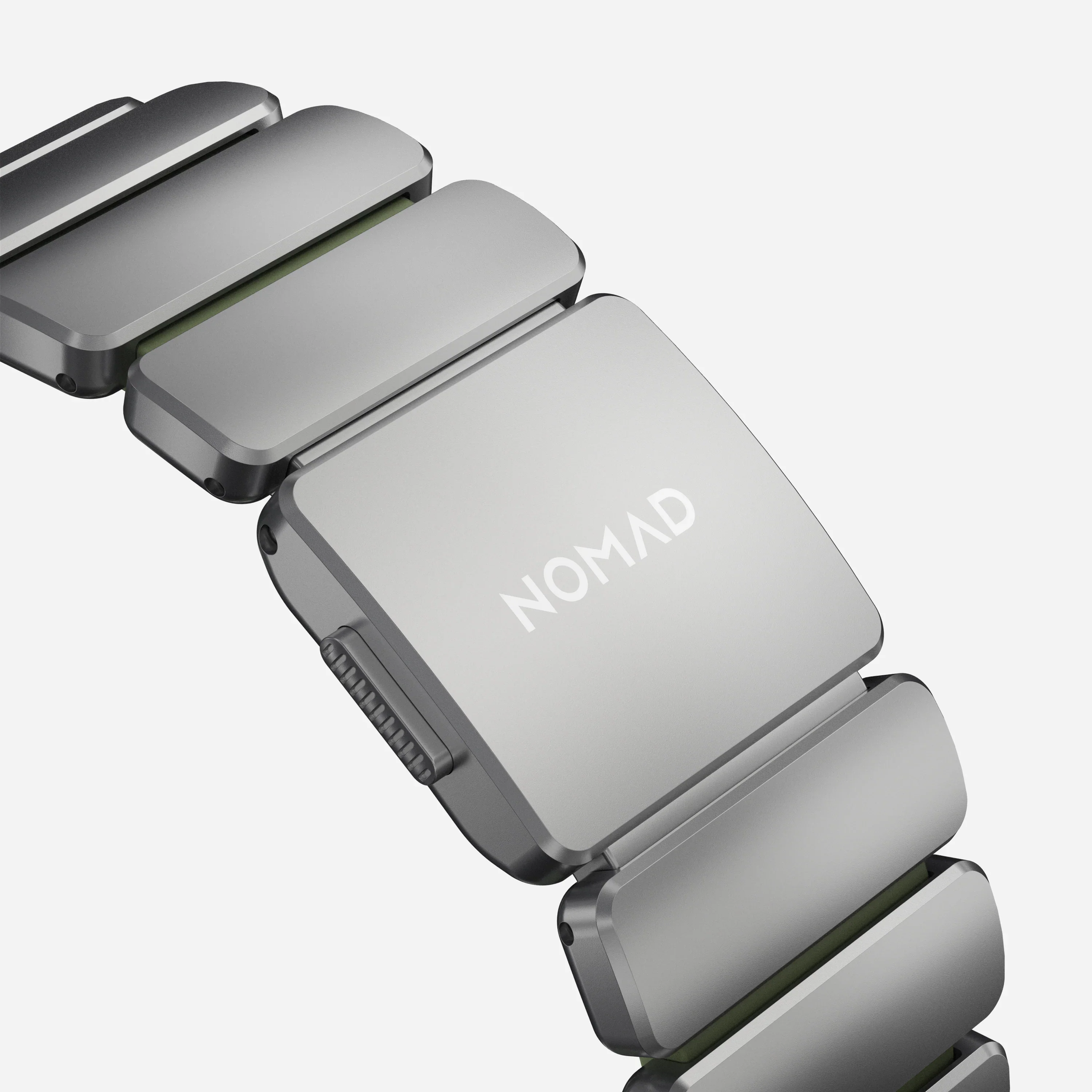 Nomad Stratos bandje - Naturel hardware - 44/45/46/49 mm - Bosgroen - Image 6