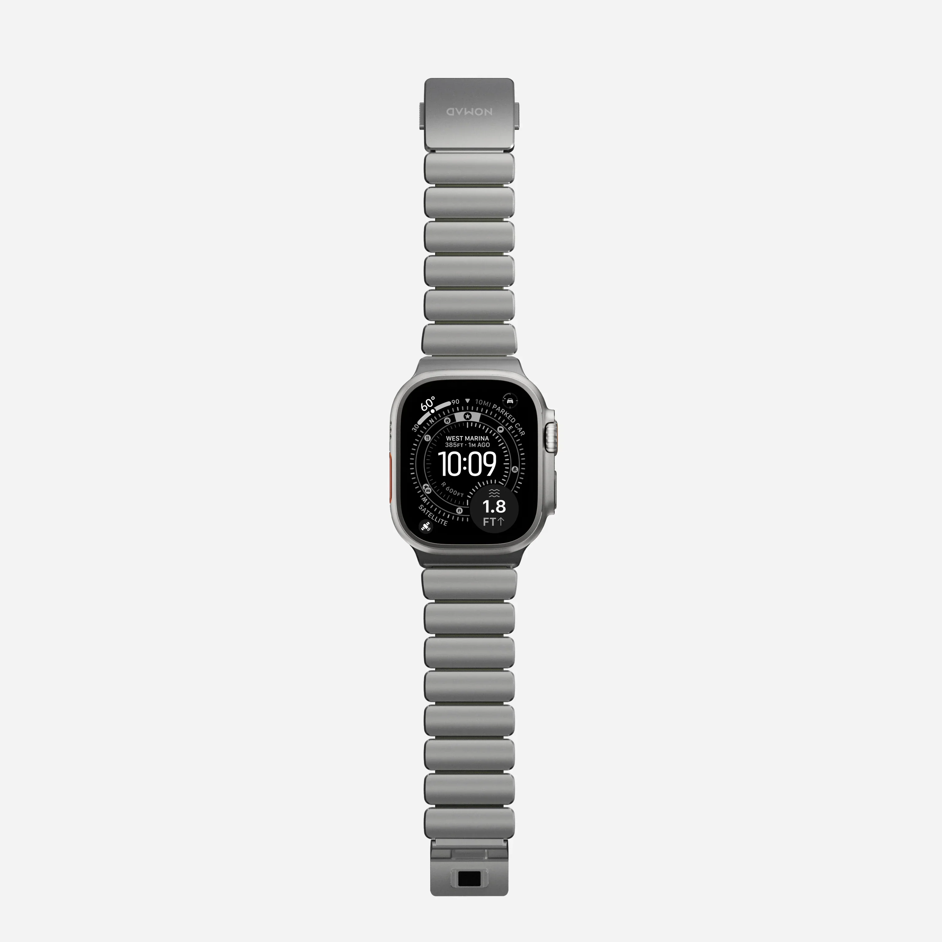 Nomad Stratos bandje - Naturel hardware - 44/45/46/49 mm - Bosgroen - Image 9