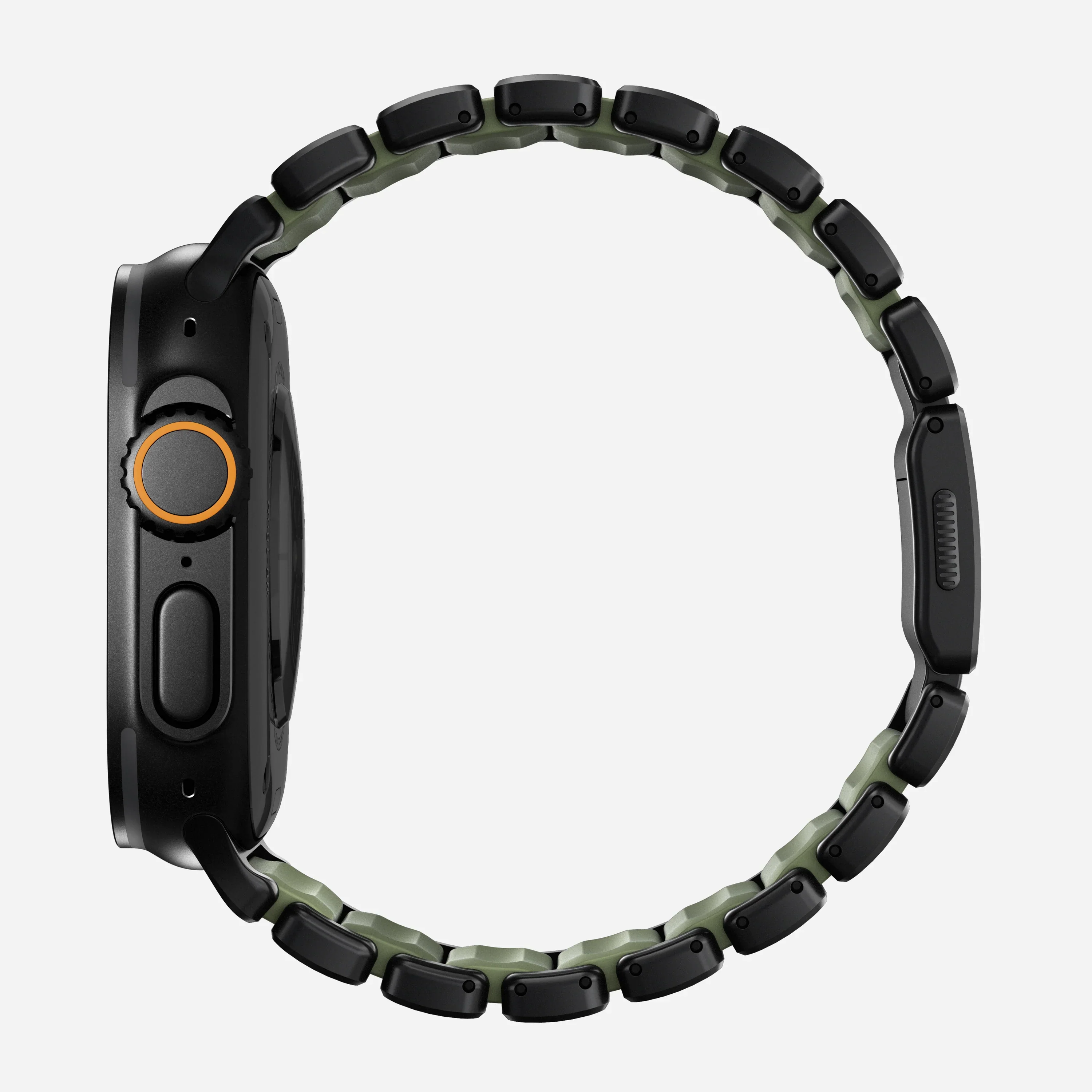 Nomad Stratos bandje - Zwarte hardware - 44/45/46/49 mm - Bosgroen - Image 3