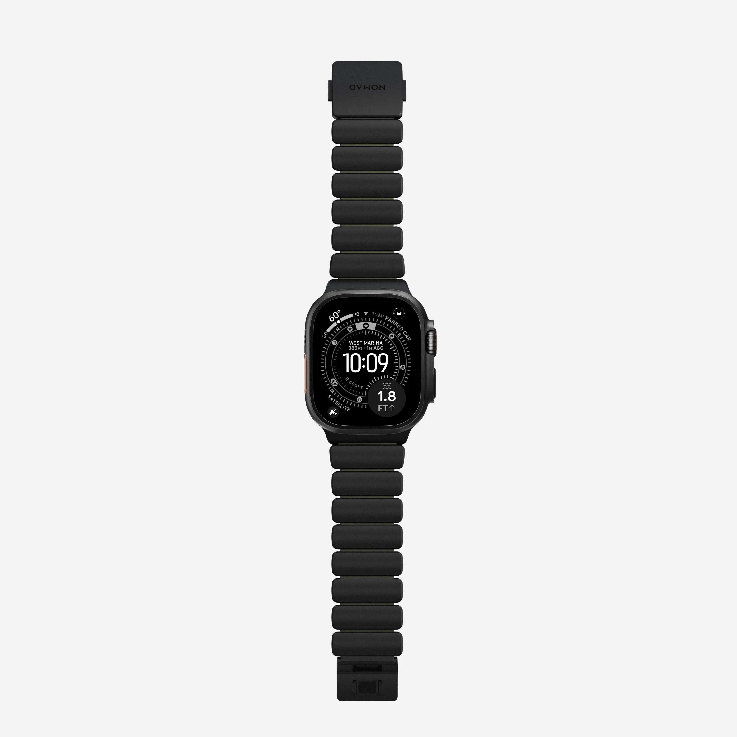 Nomad Stratos bandje - Zwarte hardware - 44/45/46/49 mm - Bosgroen - Image 9