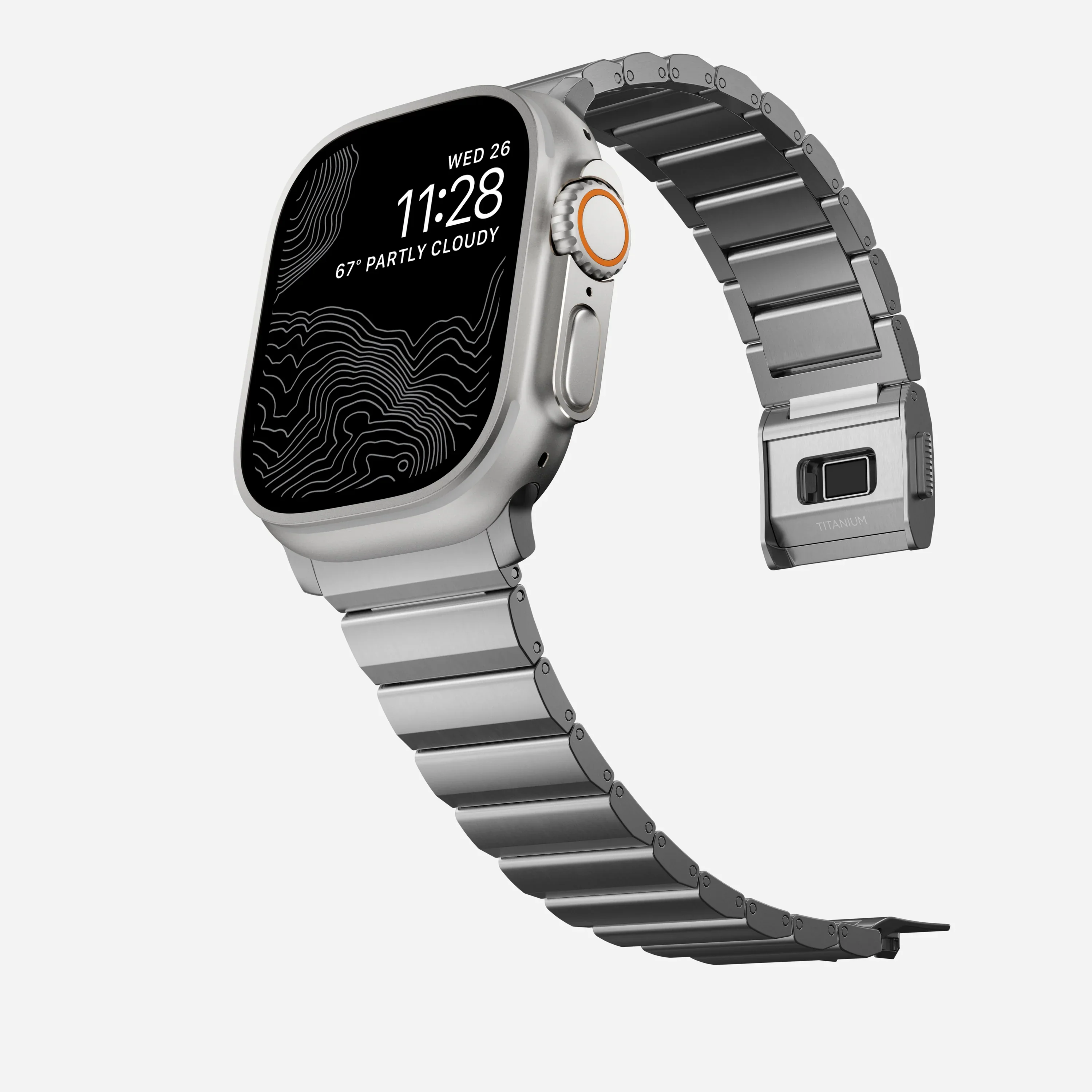 EOL Nomad Titanium bandje - 44/45/46/49 mm - Zilver - Image 6