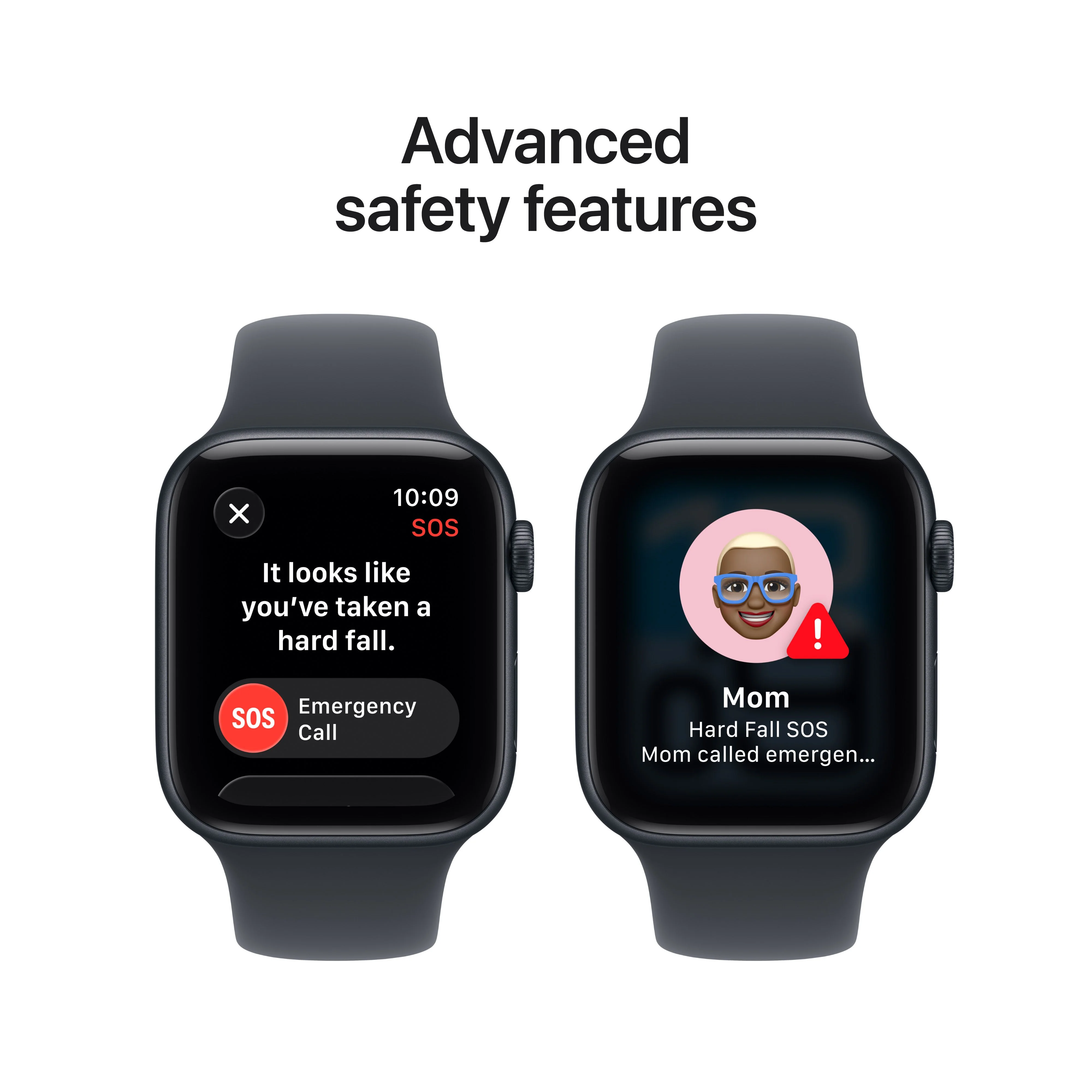 Apple Watch SE 3 (GPS) • 44‐mm kast van middernacht aluminium • Middernacht sportbandje - M/L - Image 7