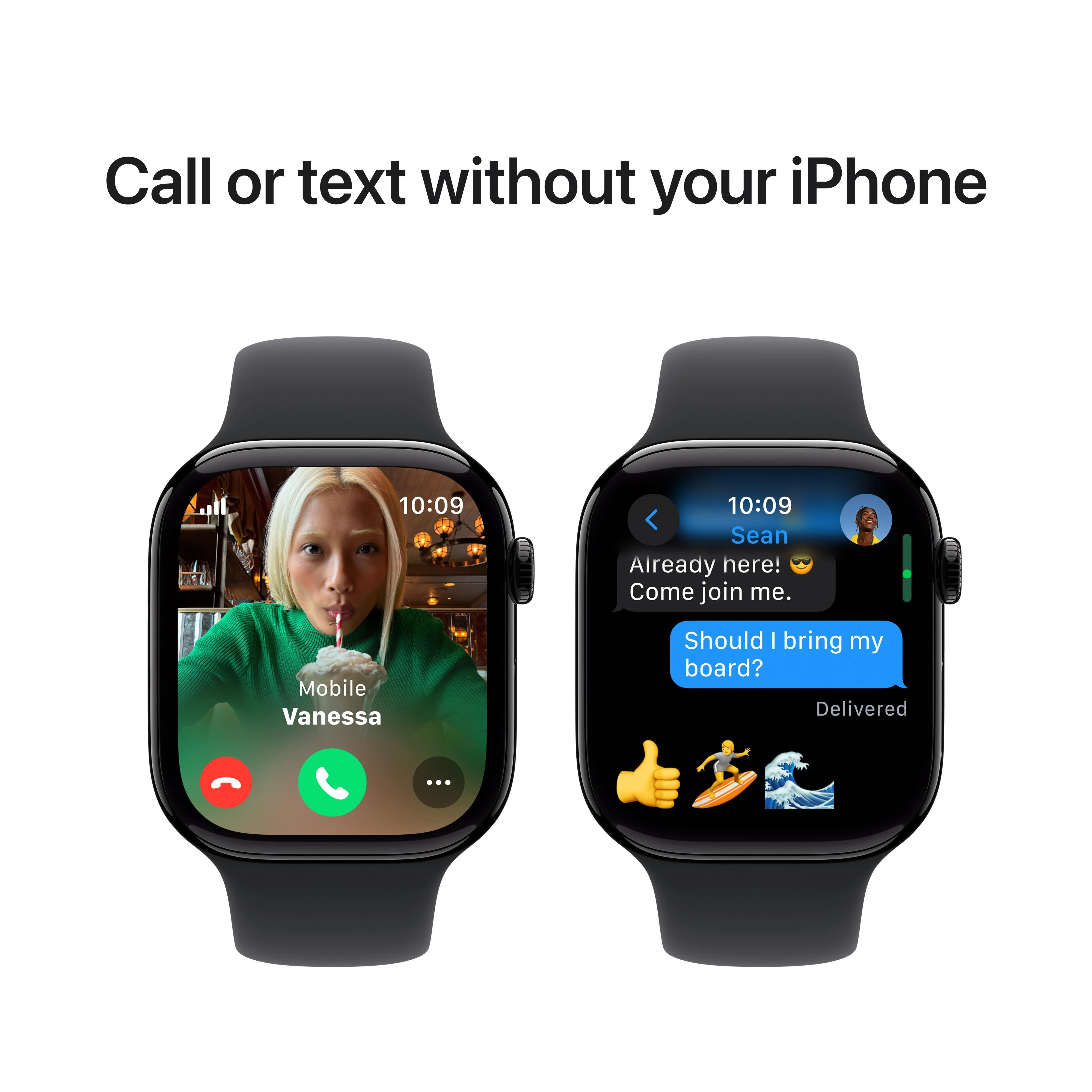 [OPEN BOX] EOL Apple Watch Series 10 (GPS + Cellular) • 46‐mm kast van gitzwart aluminium • Zwart sportbandje - M/L - Image 7