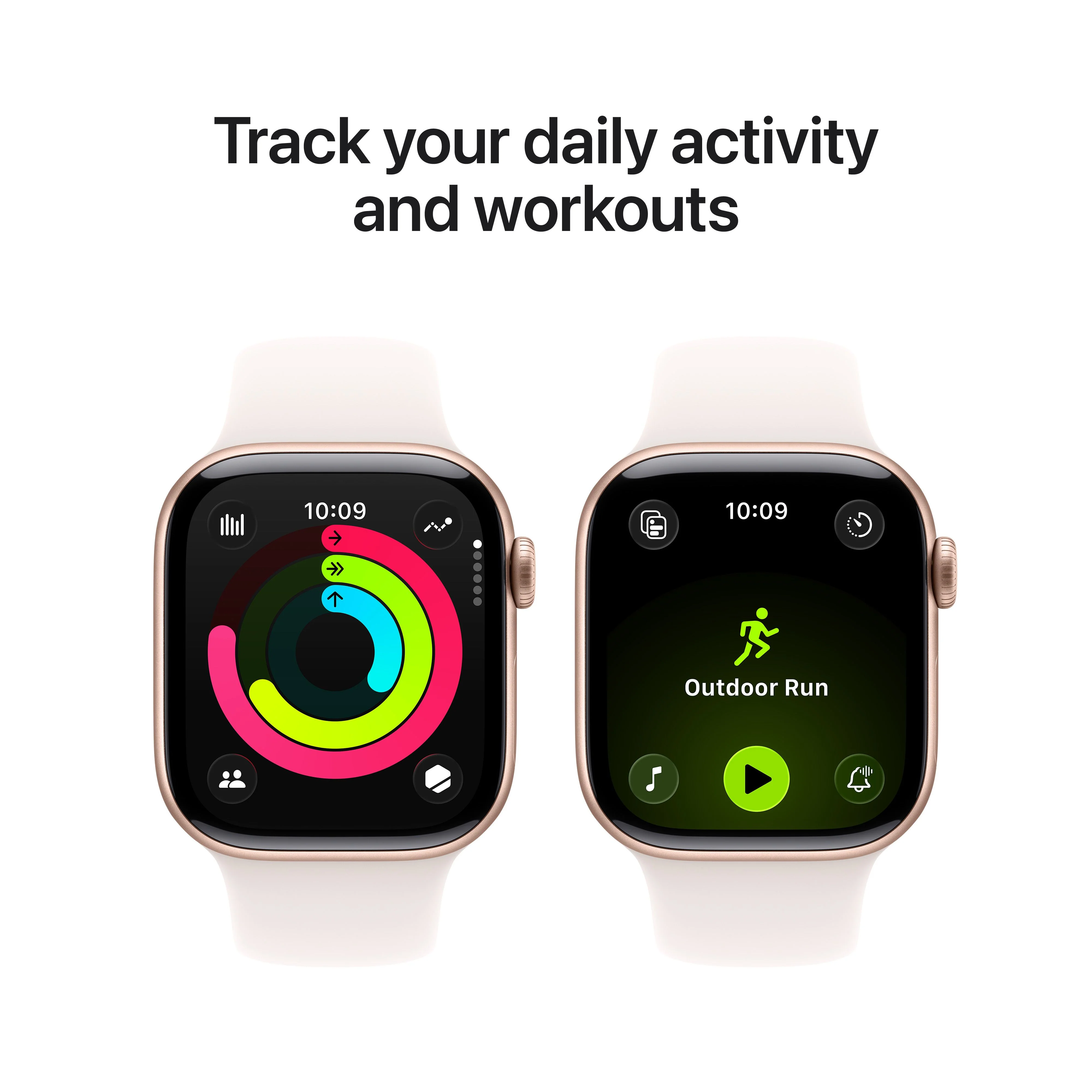 Apple Watch Series 11 (GPS) • 42‑mm kast van roségoudkleurig aluminium • Rosé sportbandje - M/L - Image 4