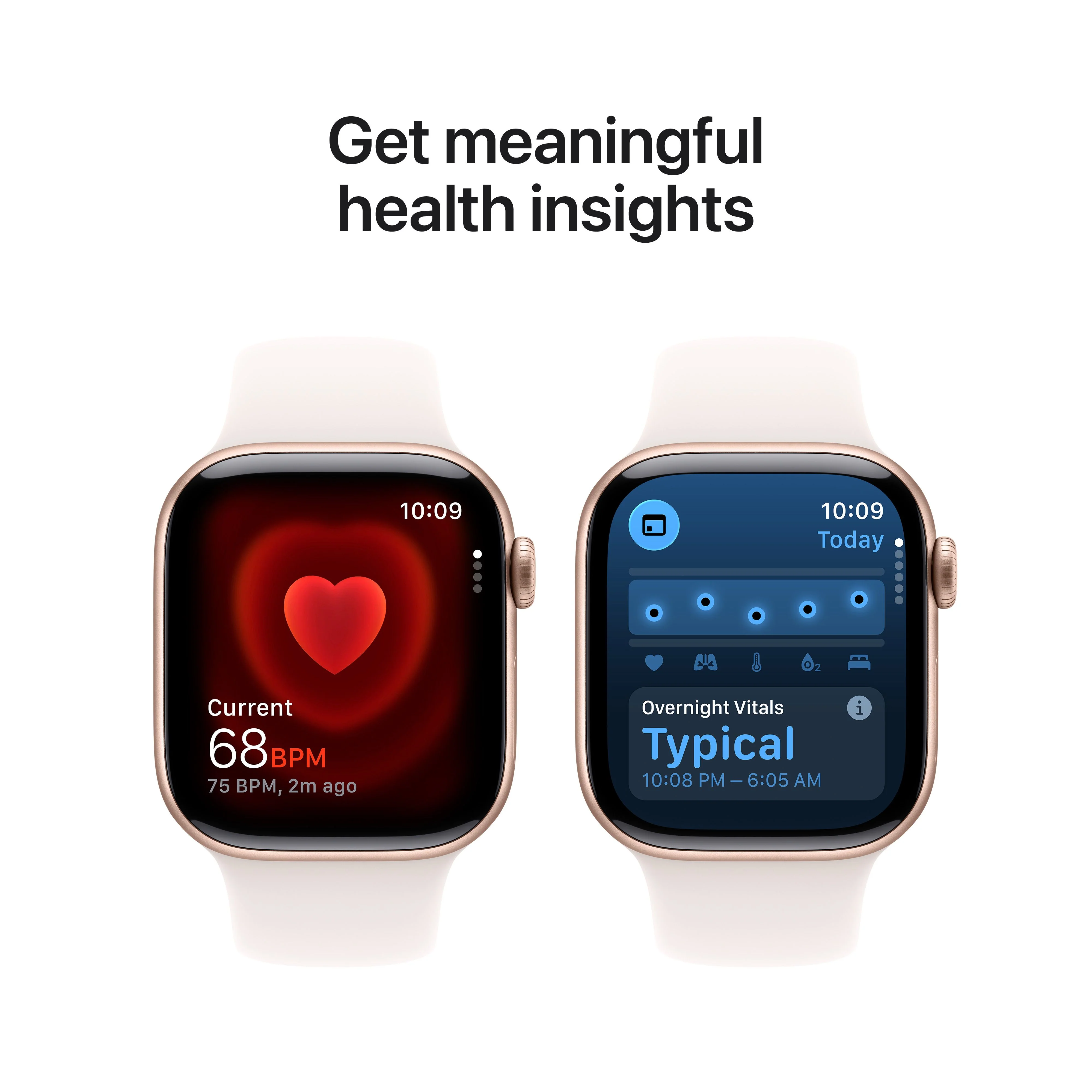 Apple Watch Series 11 (GPS) • 42‑mm kast van roségoudkleurig aluminium • Rosé sportbandje - M/L - Image 5