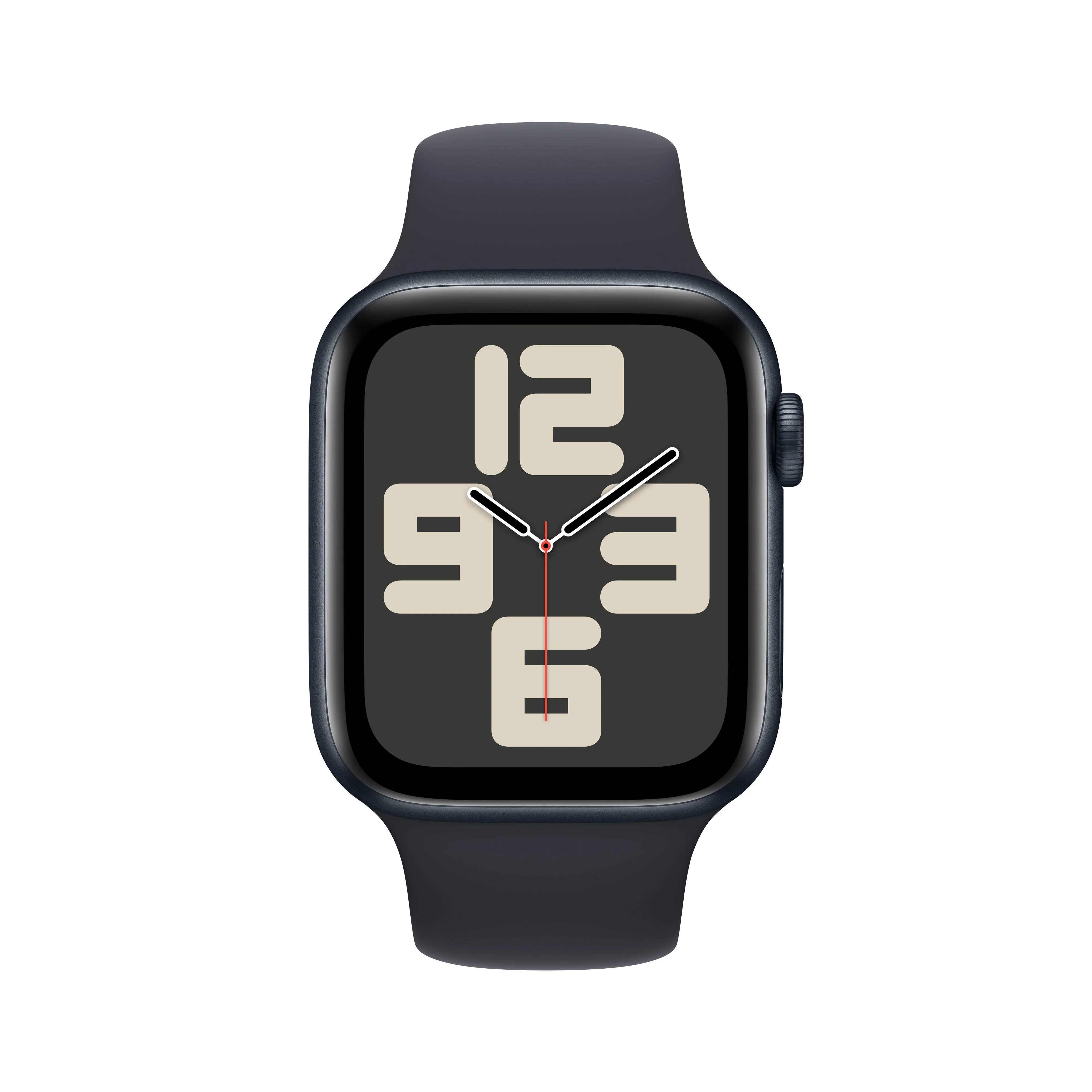 [OPEN BOX] EOL Apple Watch SE (GPS) • 44‐mm kast van middernacht aluminium • Middernacht sportbandje - S/M - Image 2