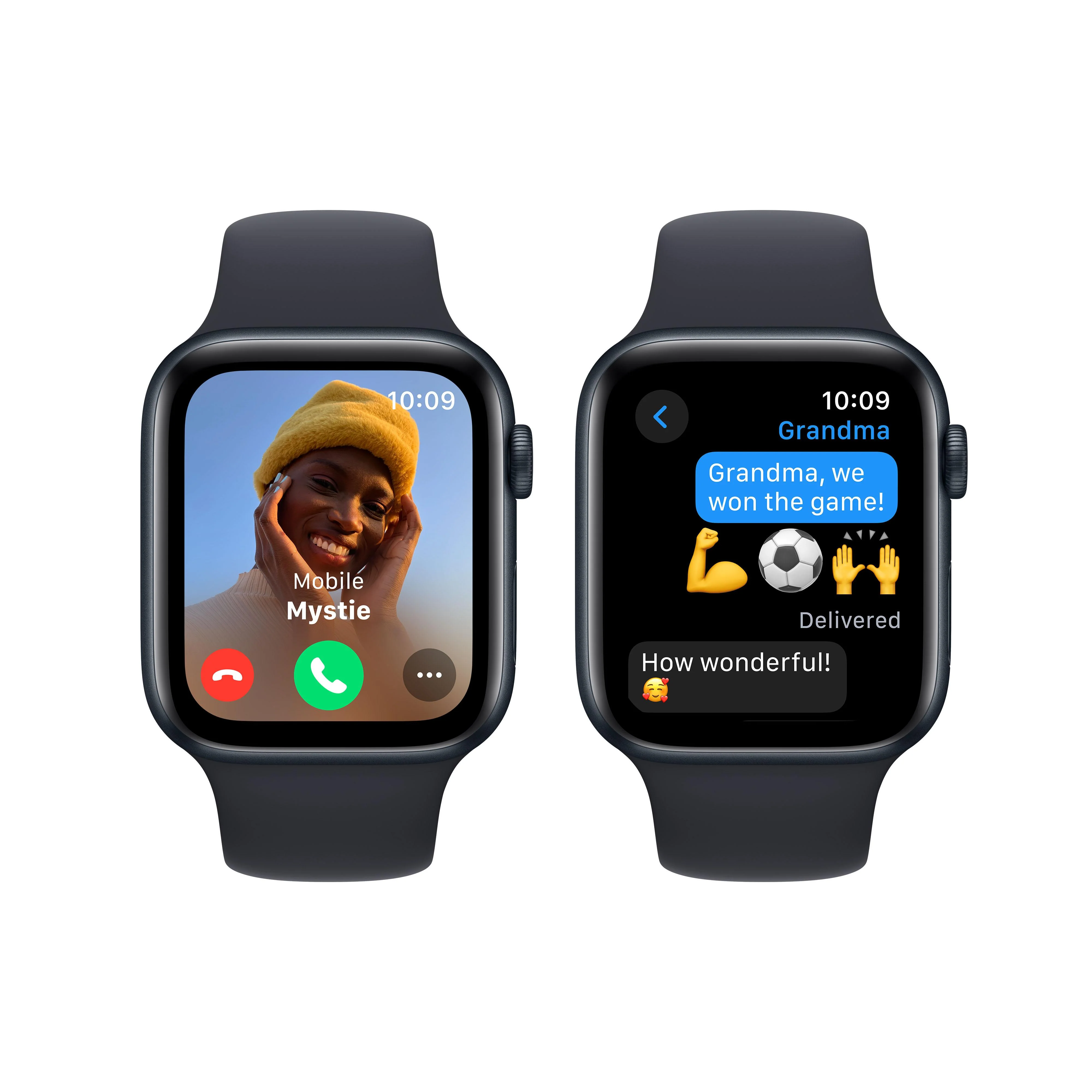 [OPEN BOX] EOL Apple Watch SE (GPS) • 44‐mm kast van middernacht aluminium • Middernacht sportbandje - S/M - Image 4
