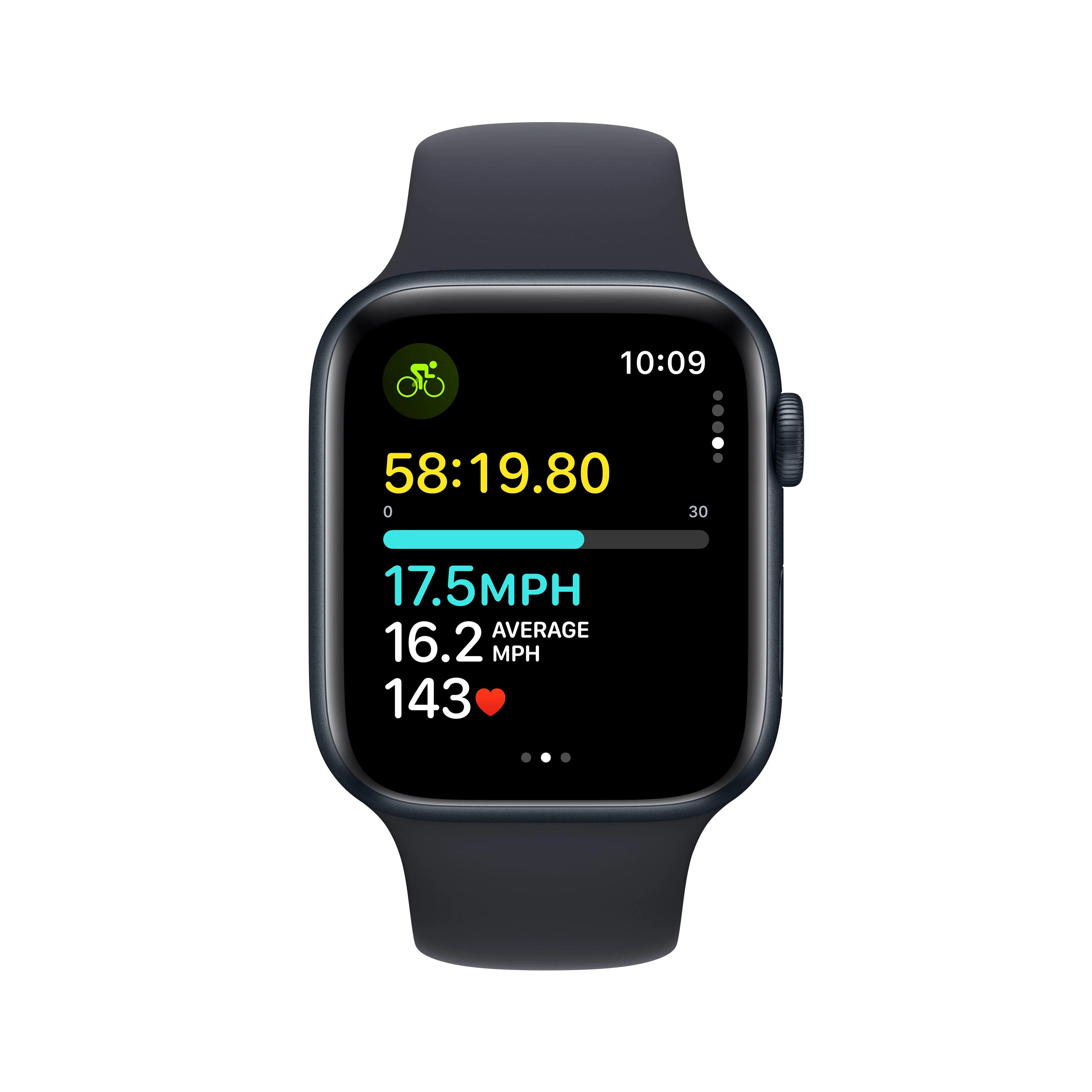 [OPEN BOX] EOL Apple Watch SE (GPS) • 44‐mm kast van middernacht aluminium • Middernacht sportbandje - S/M - Image 6