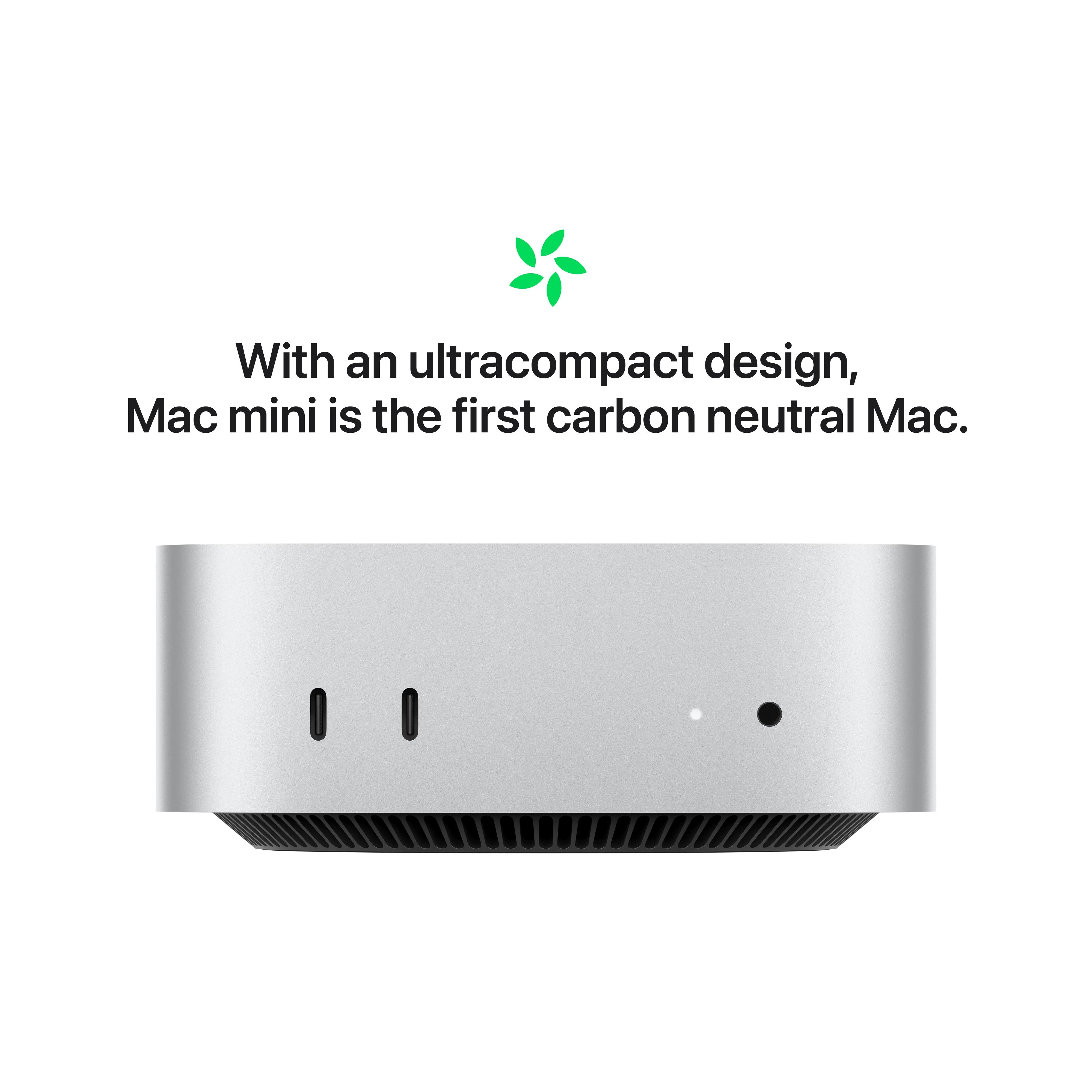 Mac mini: Apple M4-chip met 10‑core CPU en 10‑core GPU, 24 GB, 512 GB - Zilver - Image 5