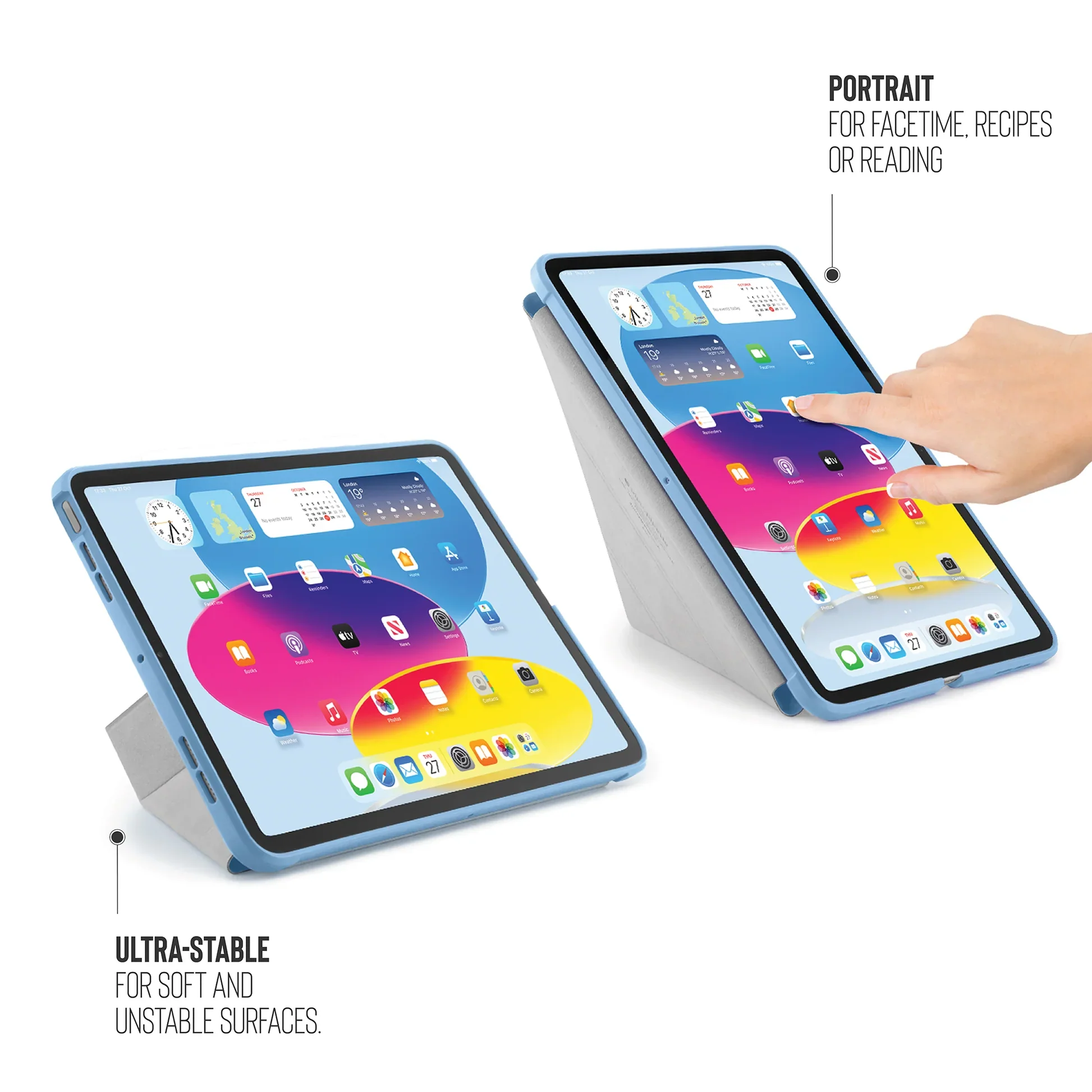 Pipetto Origami Case voor iPad (10e gen./A16) - Lichtblauw - Image 2