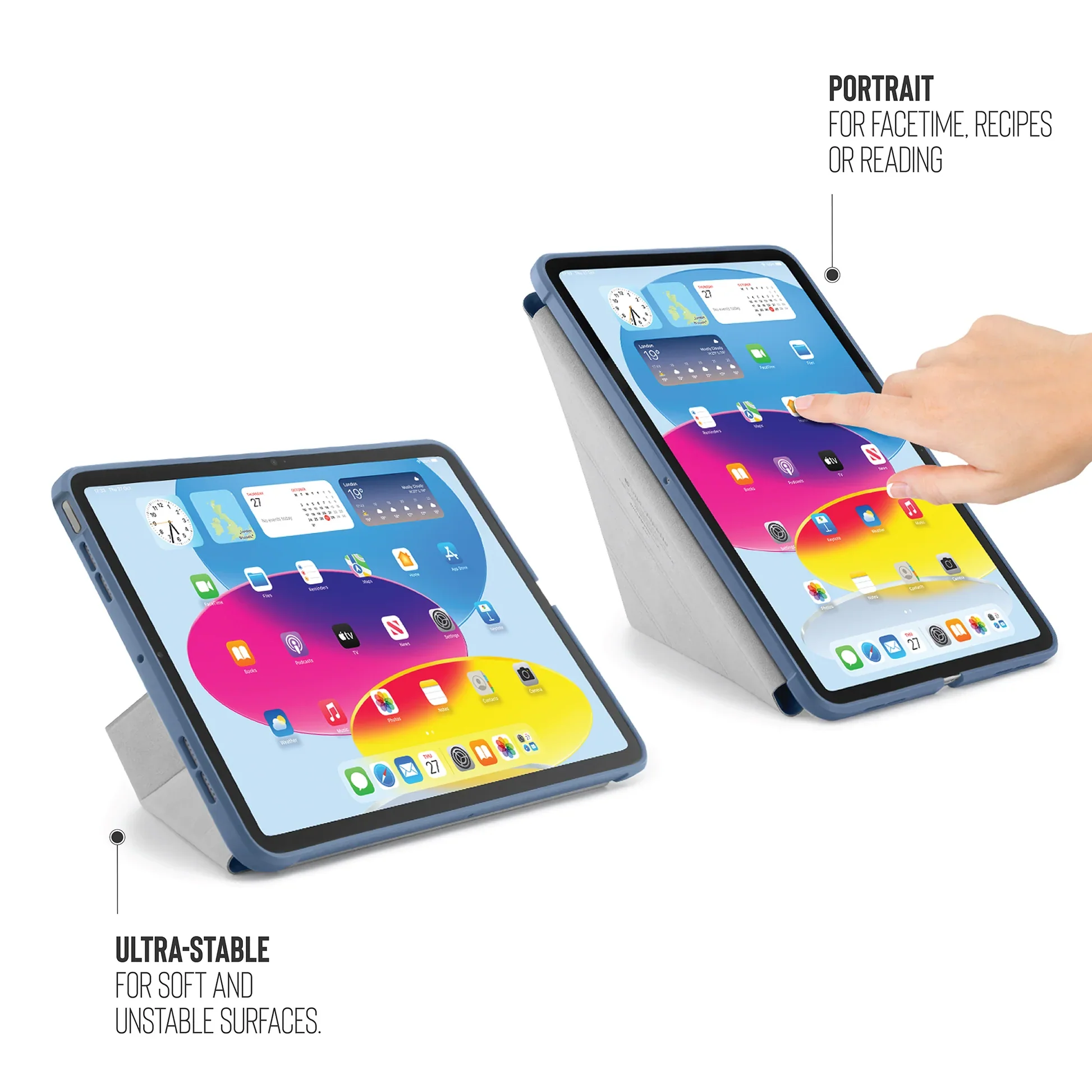 Pipetto Origami Case voor iPad (10e gen./A16) - Marineblauw - Image 2