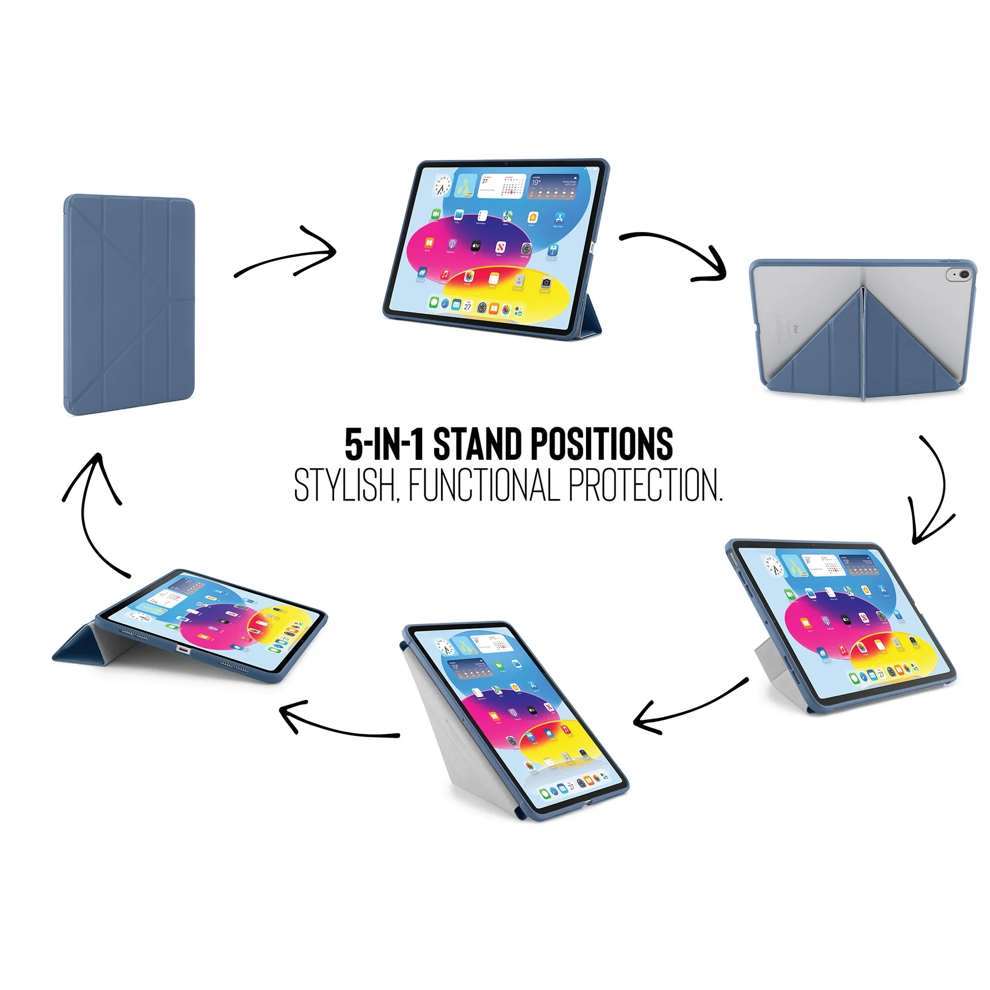 Pipetto Origami Case voor iPad (10e gen./A16) - Marineblauw - Image 5
