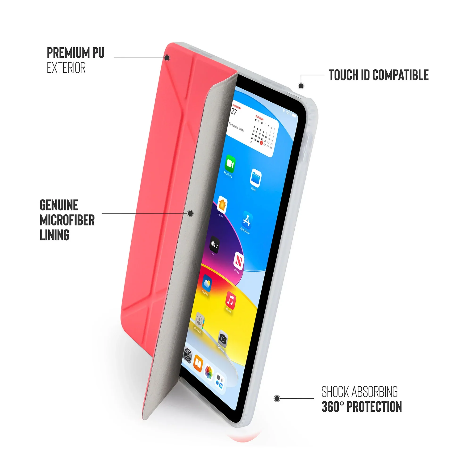 Pipetto Origami Case voor iPad (10e gen./A16) - Roze - Image 4