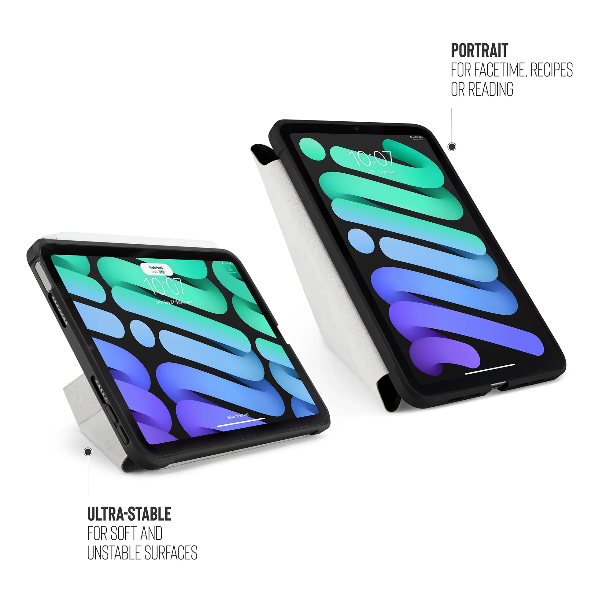 EOL Pipetto Origami Case voor iPad mini 8,3-inch (6e gen.) - Zwart - Image 2
