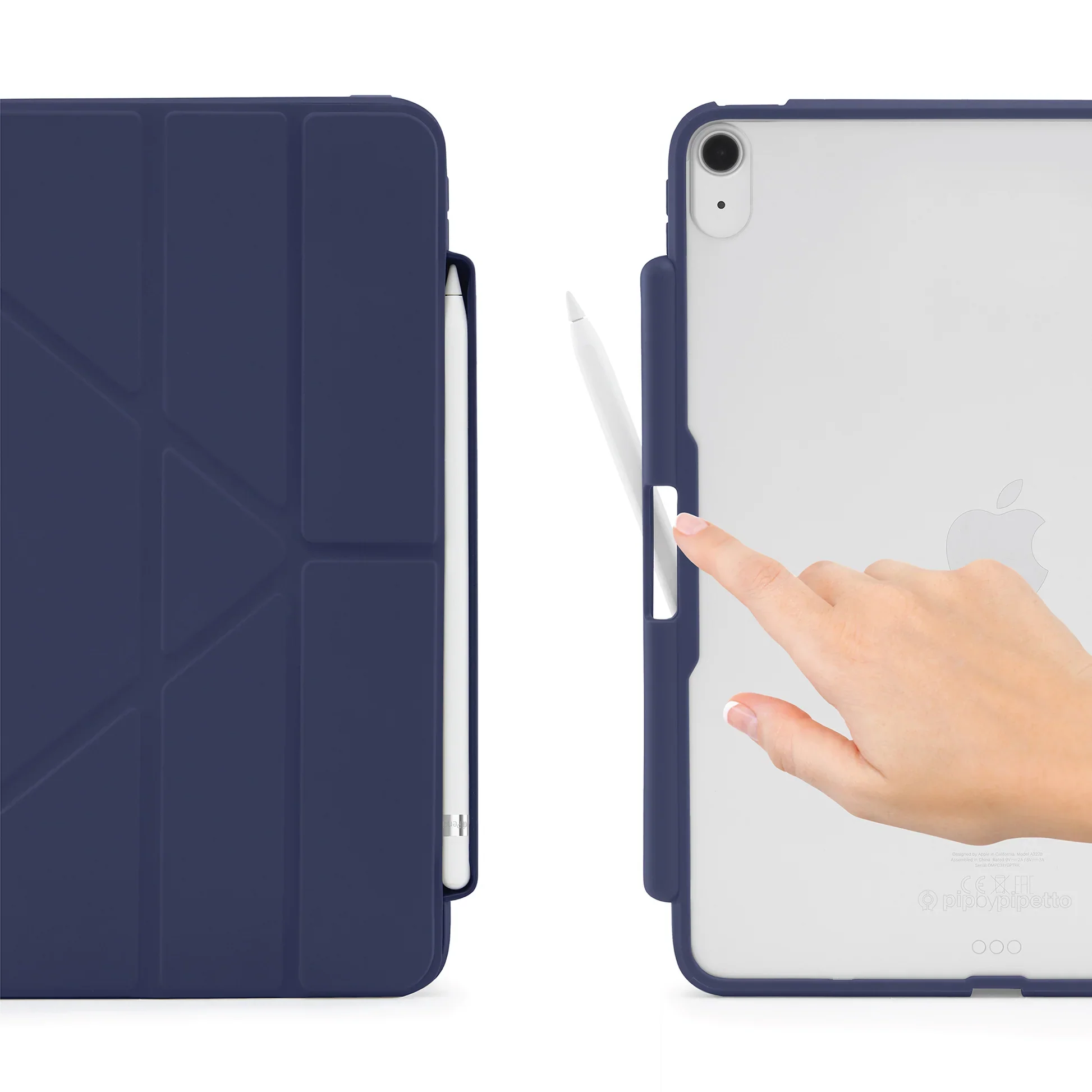 Pipetto Origami Pencil Case voor iPad (10e gen./A16) - Donkerblauw - Image 4