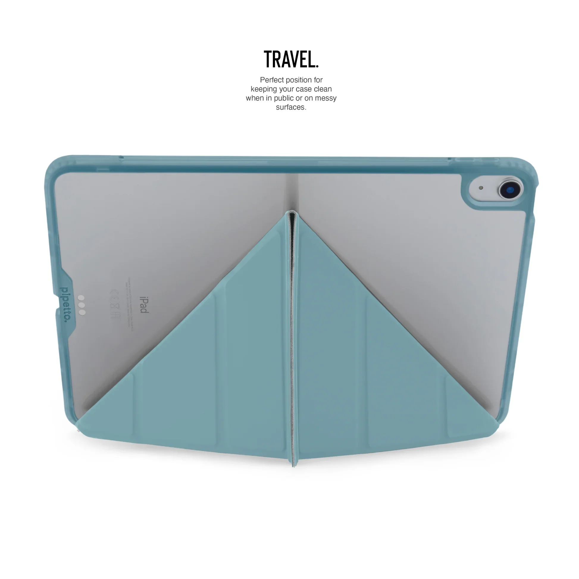 Pipetto Origami Case voor iPad (10e gen./A16) - Blauwgroen - Image 5