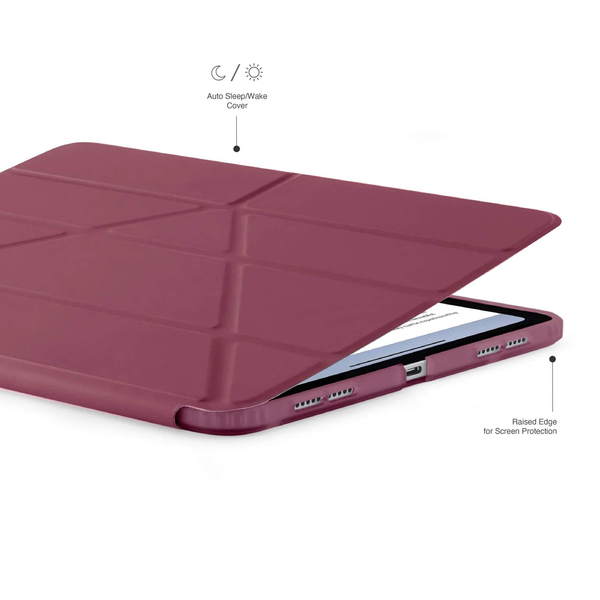 Pipetto Origami Case voor iPad (10e gen./A16) - Bordeaux - Image 5