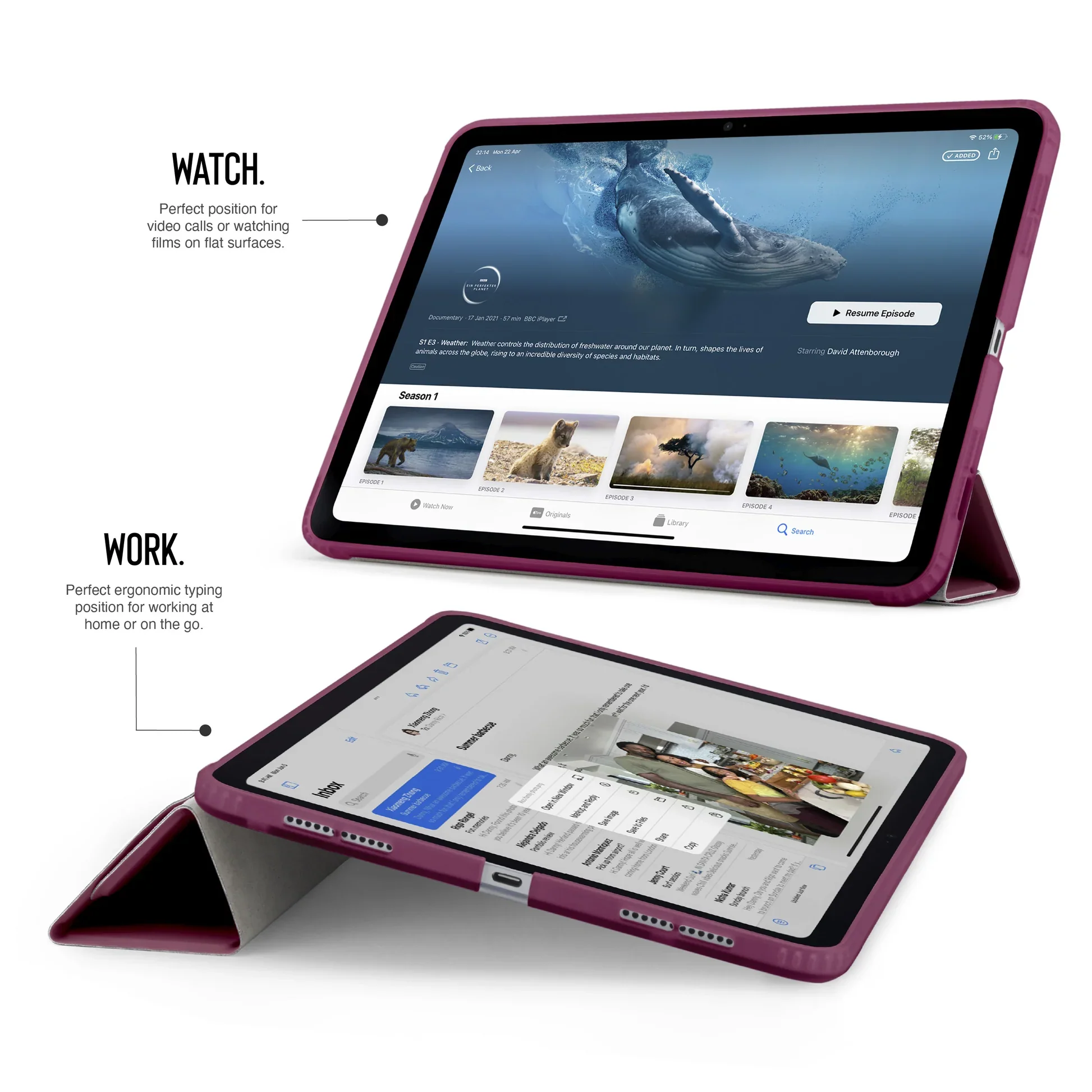 Pipetto Origami Case voor iPad (10e gen./A16) - Bordeaux - Image 8