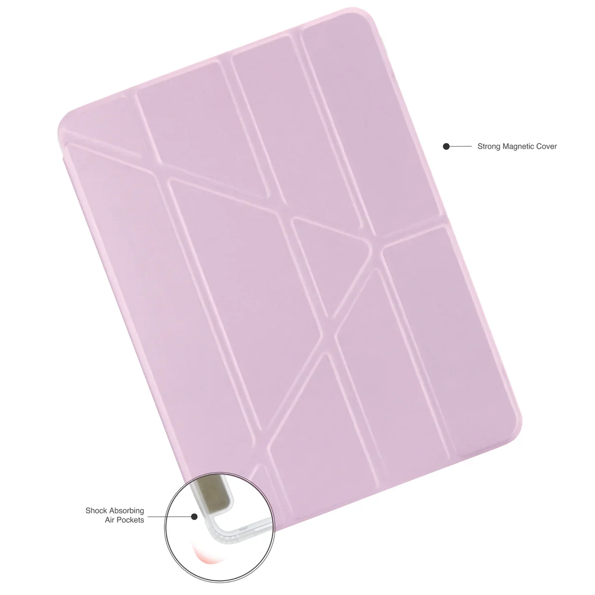 Pipetto Origami Case voor iPad Air 11-inch (M4/M3/M2) / iPad Air 10,9-inch (2022/2020) - Metallic Purple - Image 3
