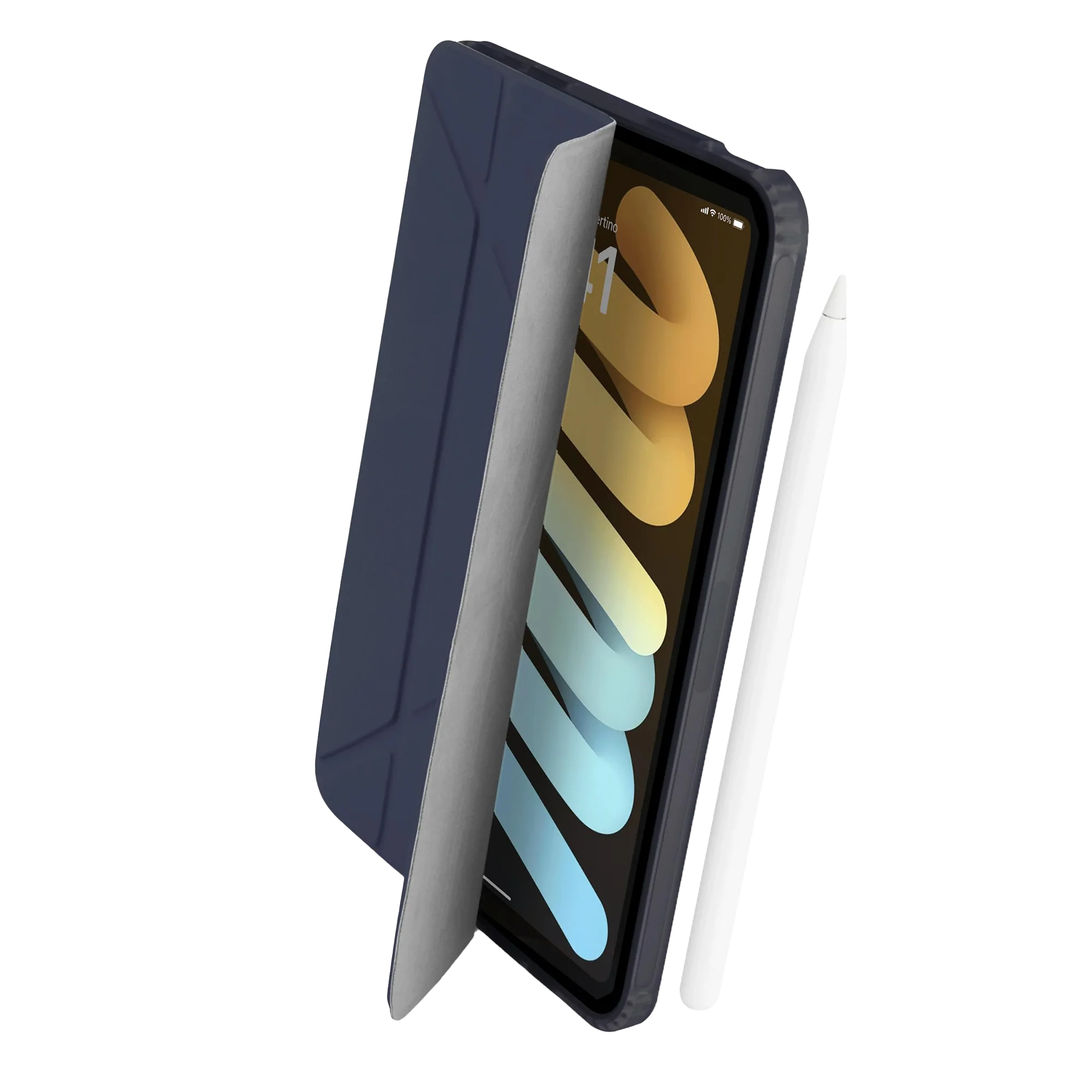 Pipetto Origami Case voor iPad mini 6/7 - Donkerblauw - Image 2