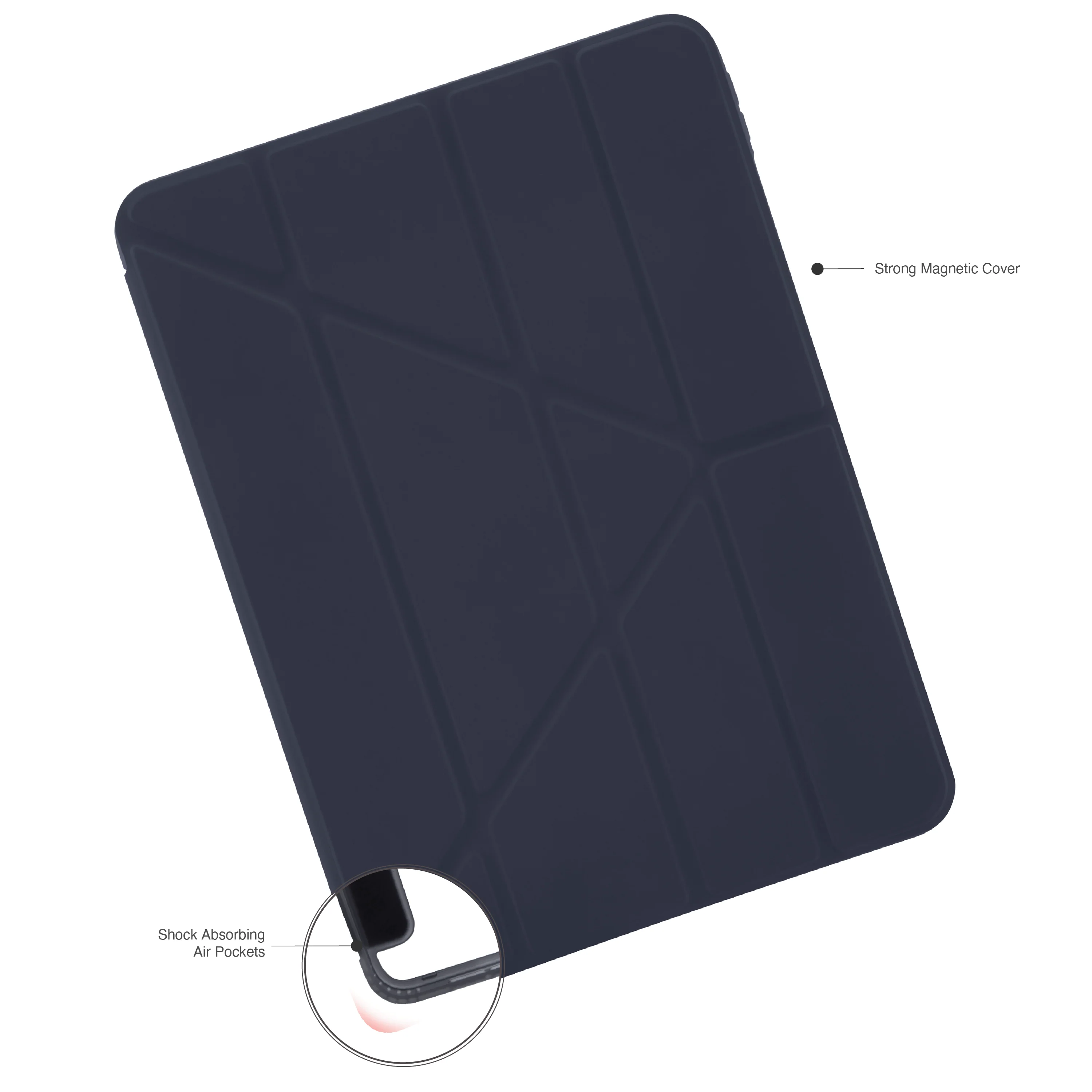 Pipetto Origami Case voor 11-inch iPad Pro (M5/M4) - Donkerblauw - Image 4