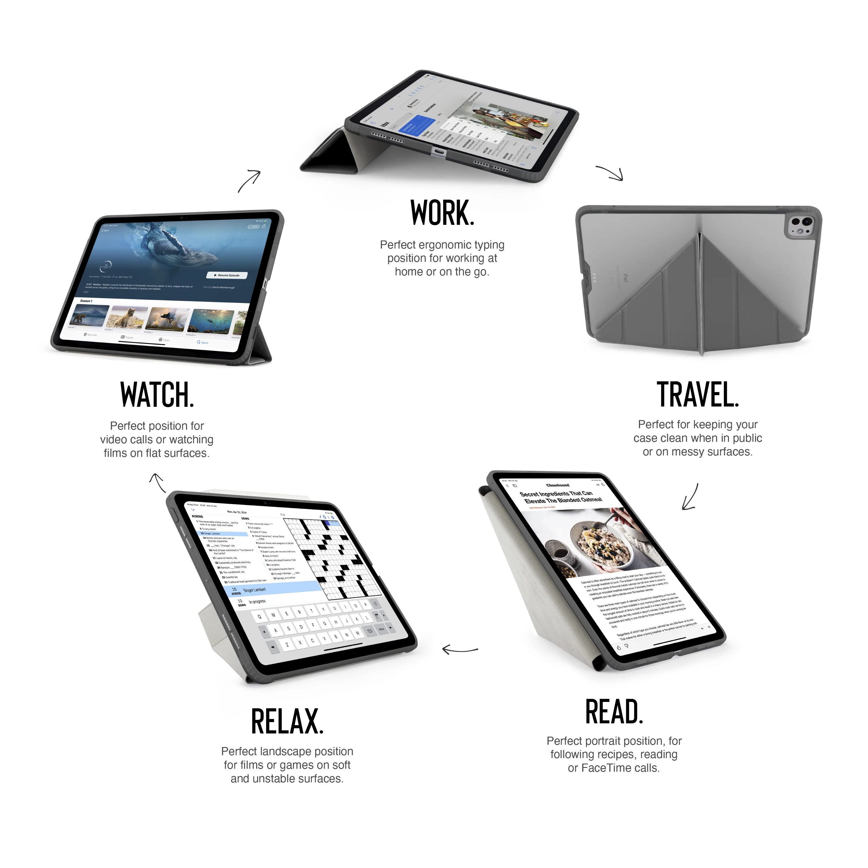 EOL Pipetto Origami Case voor 13-inch iPad Pro (M5/M4) - Grijs - Image 5