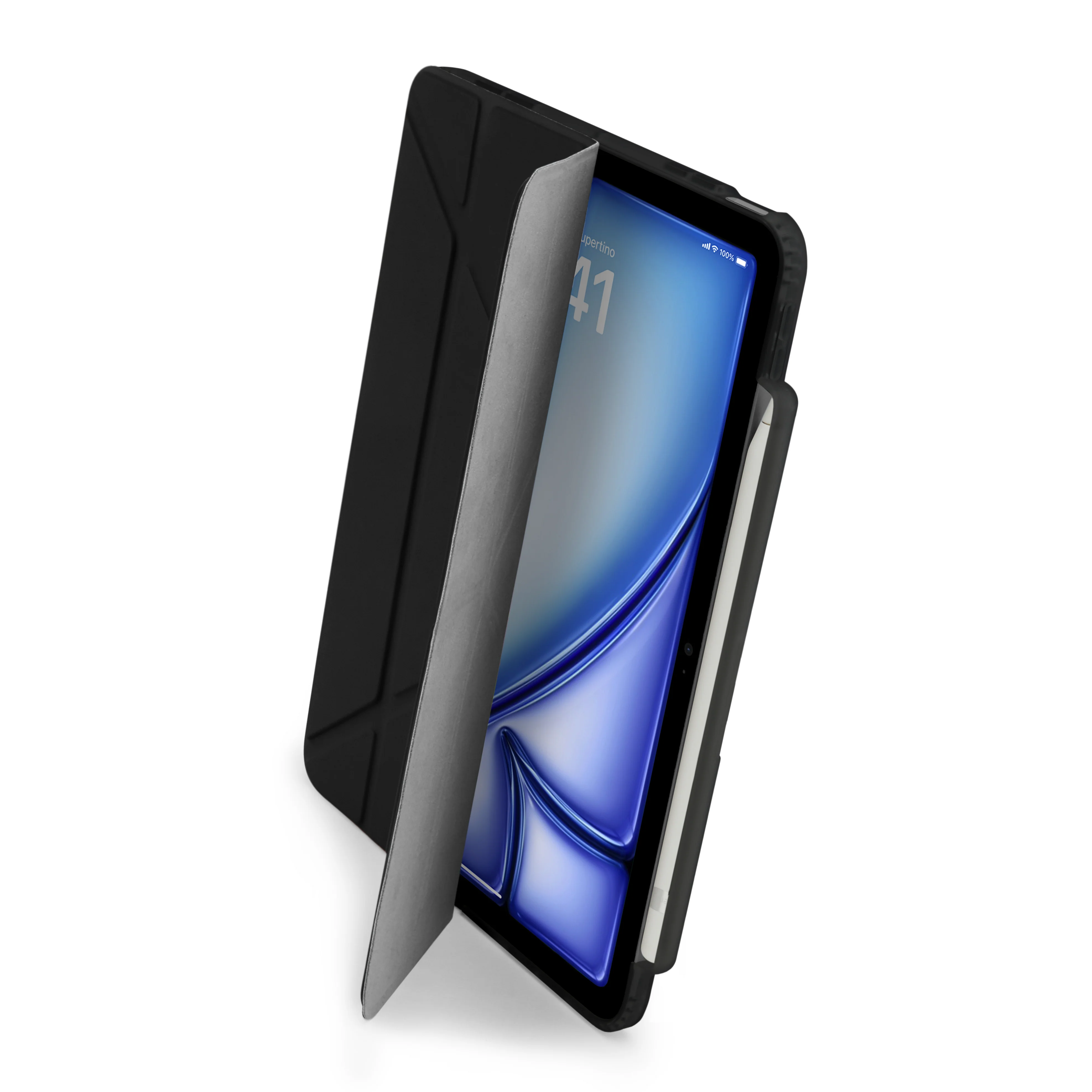 Pipetto Origami Pencil Case voor 13-inch iPad Air (M4/M3/M2) - Zwart