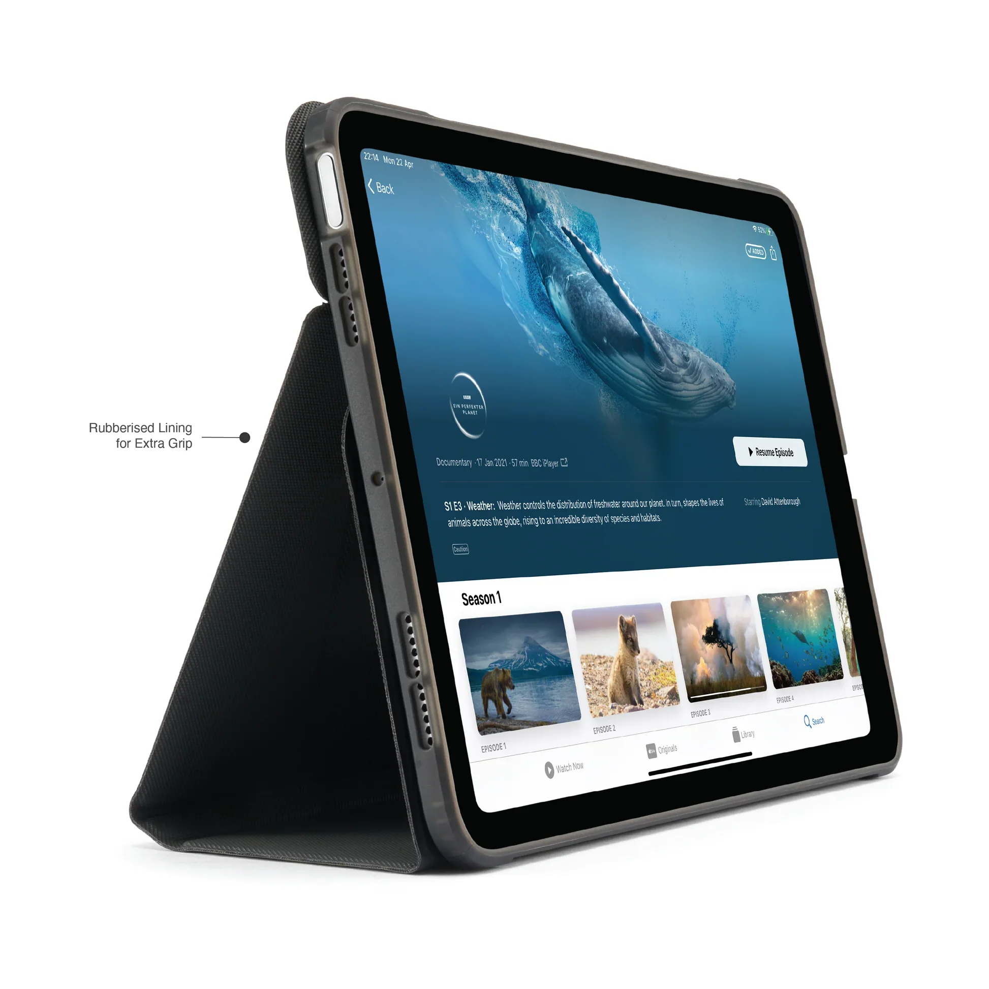 Pipetto Origami Stand Case voor iPad Air 11-inch (M4/M3/M2) / iPad Air 10,9-inch (2022/2020) - Zwart - Image 6